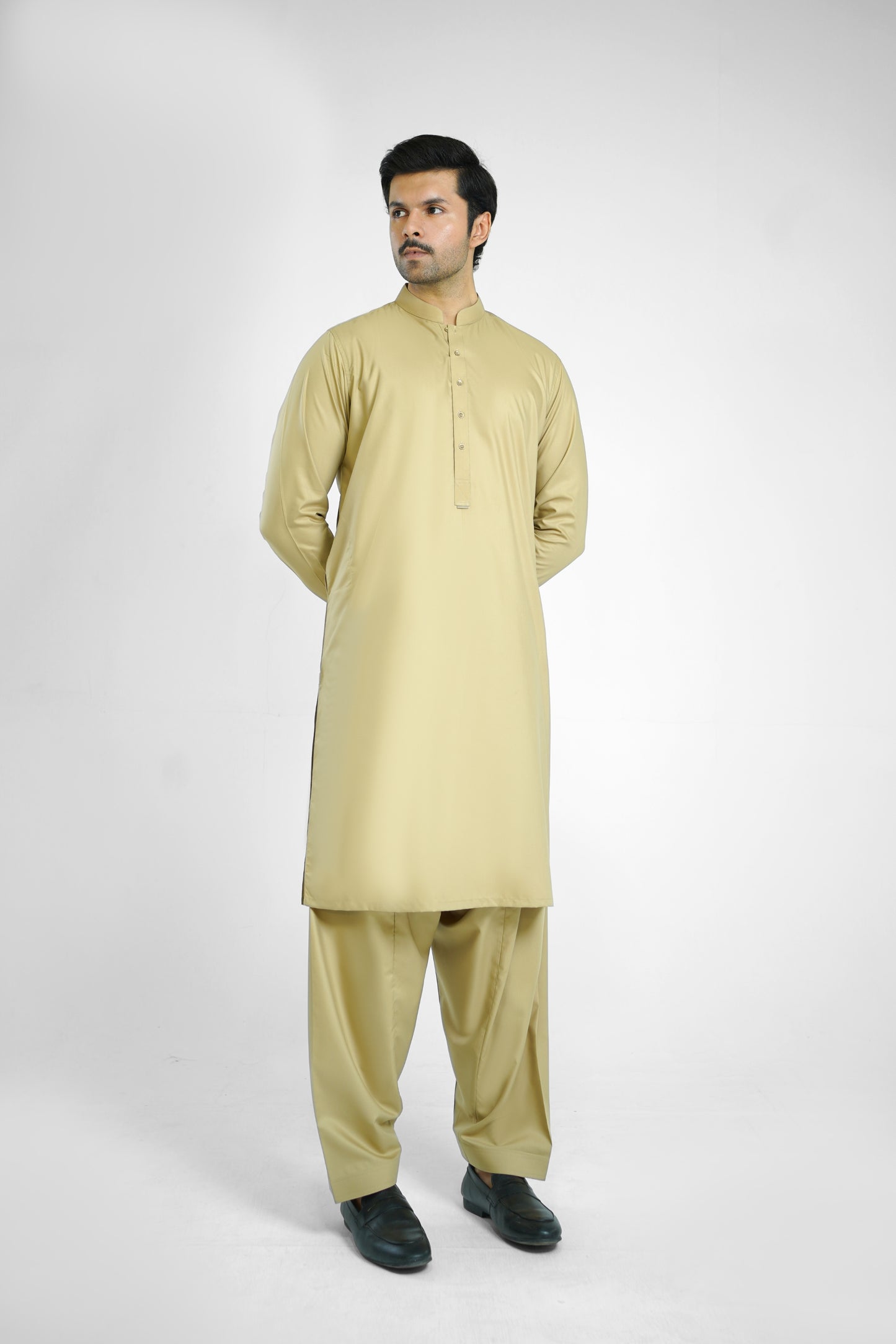 Men's W&W Blend Green Mist Shalwar Kameez - 112016