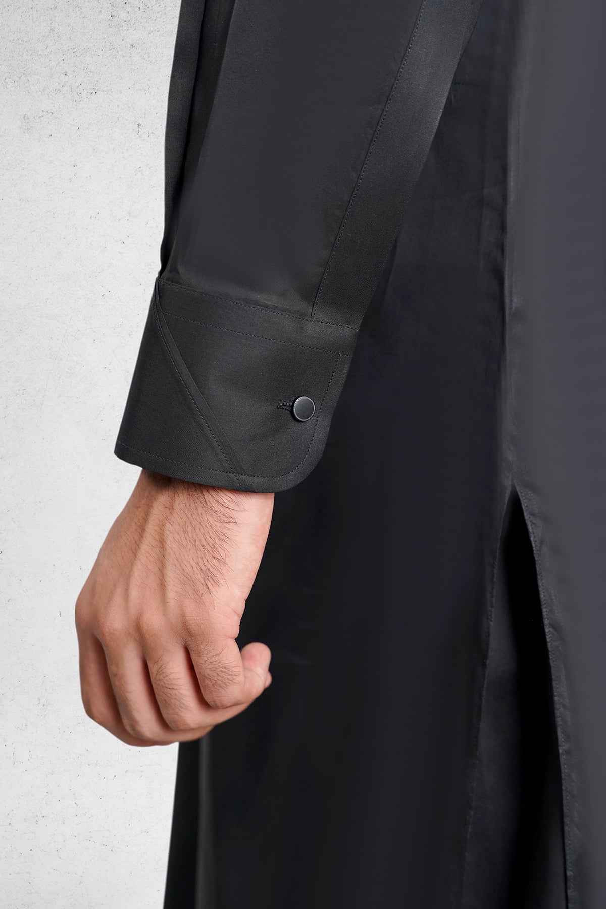 Men's Black Shalwar Kameez - 111034