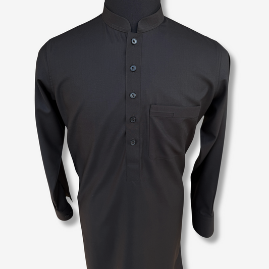 Men's Dark Brown TR Shalwar Kameez - 113011