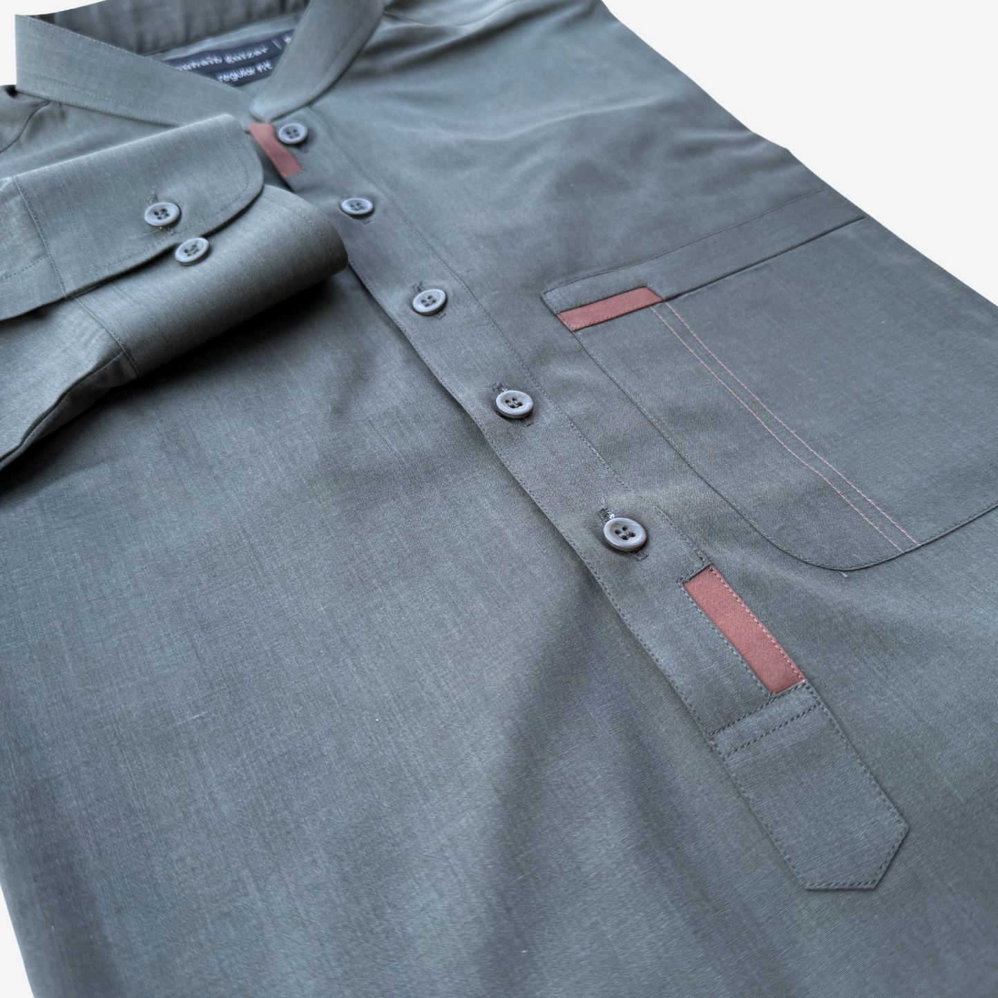 Men's Green Cyan Wash & Wear Shalwar Kameez - 112003