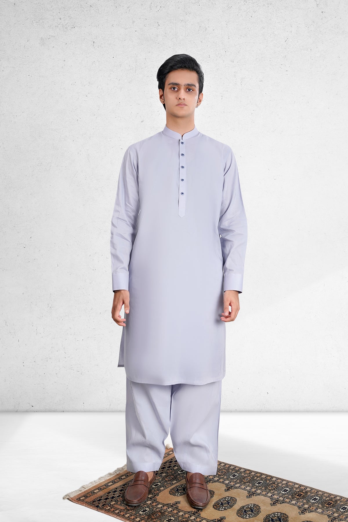 Men's Lavender Shalwar Kameez - 111031