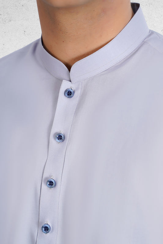 Men's Lavender Shalwar Kameez - 111031