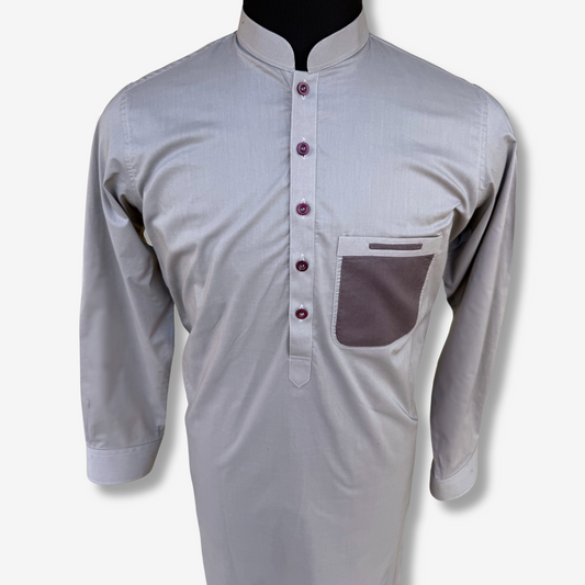 Men's Light Magenta Cotton Shalwar Kameez - 111012