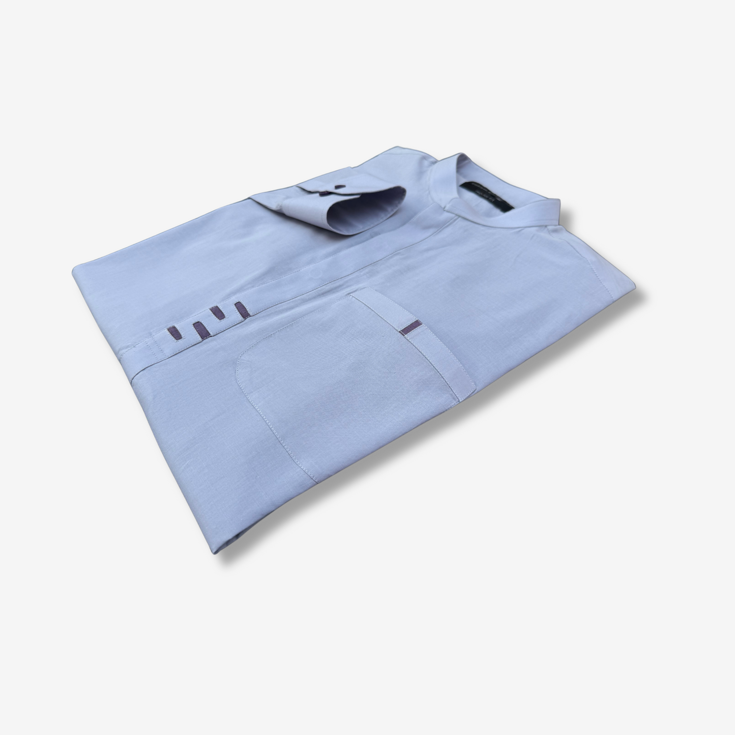 Men's Light Purple Cotton Shalwar Kameez - 111013