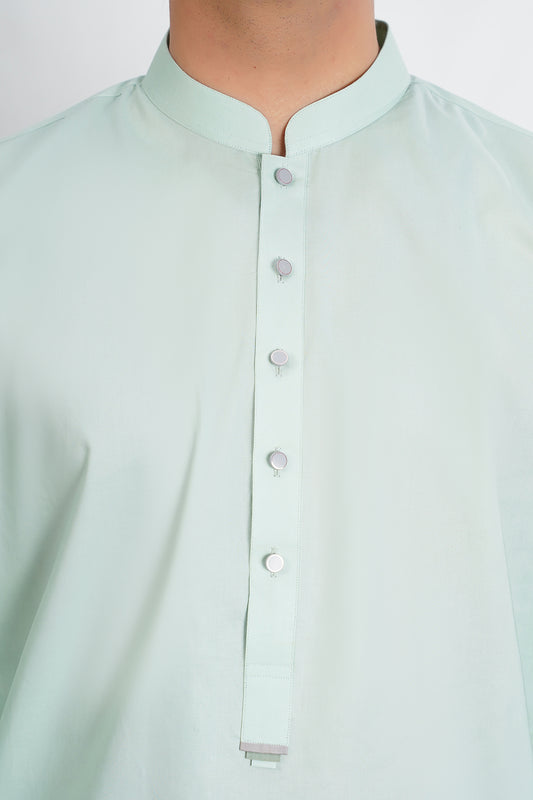 Men's Light Teal Shalwar Kameez - 111023