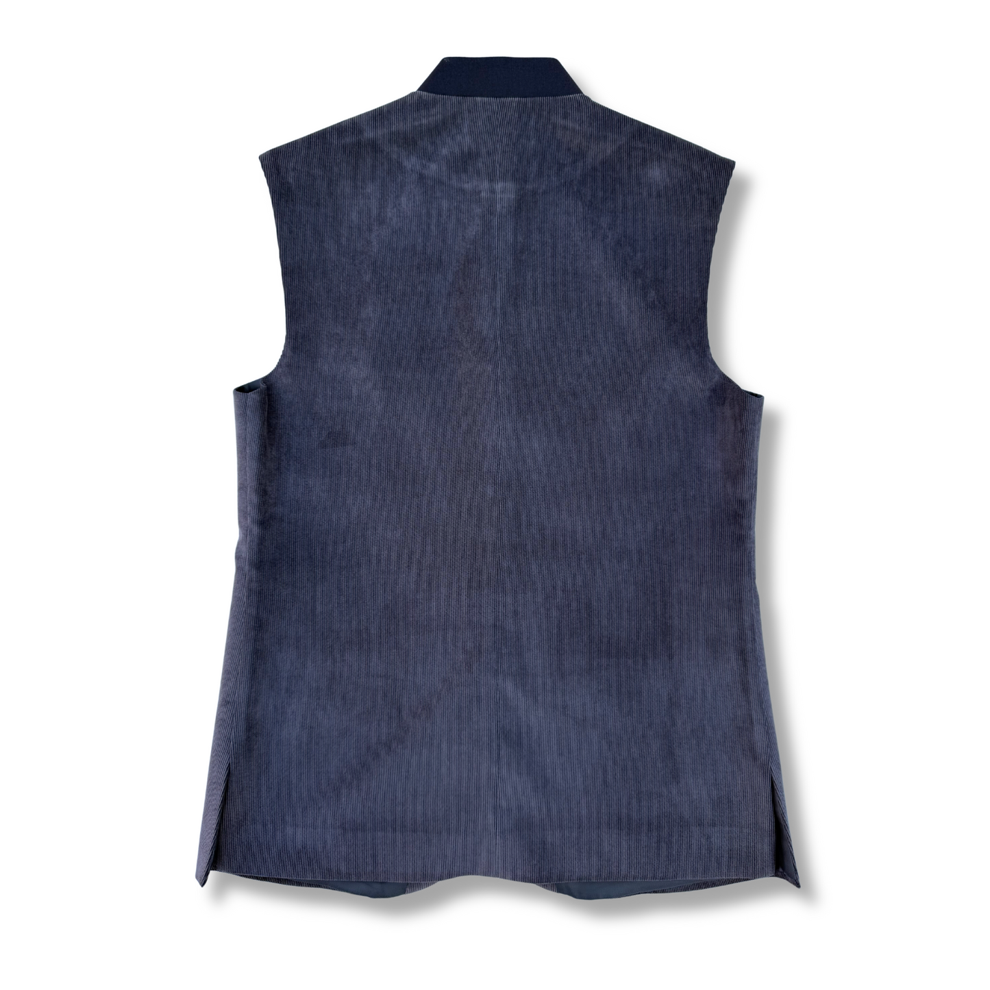 Men's Lilac Grey Corduroy Waistcoat - 224005