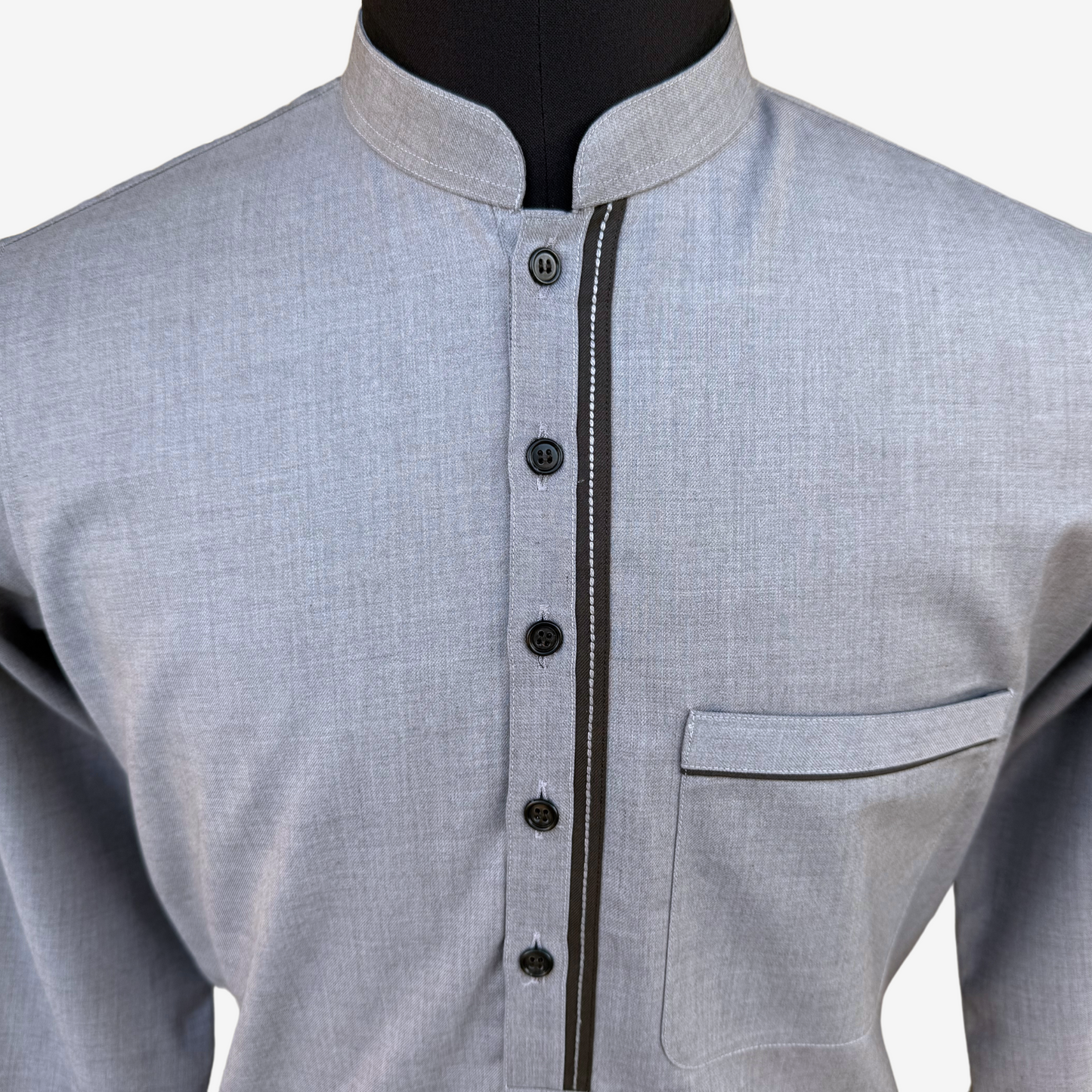 Men's Lilac Grey TR Shalwar Kameez - 113010
