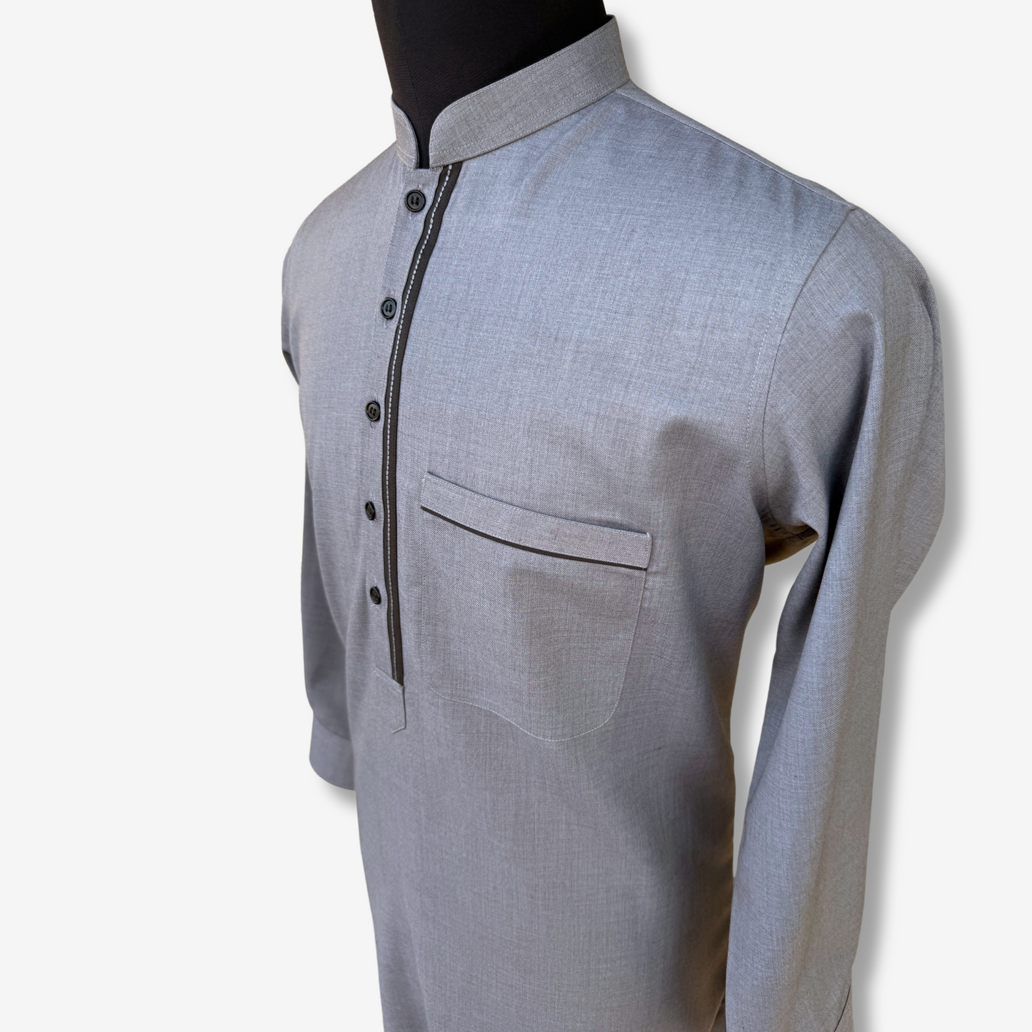 Men's Lilac Grey TR Shalwar Kameez - 113010