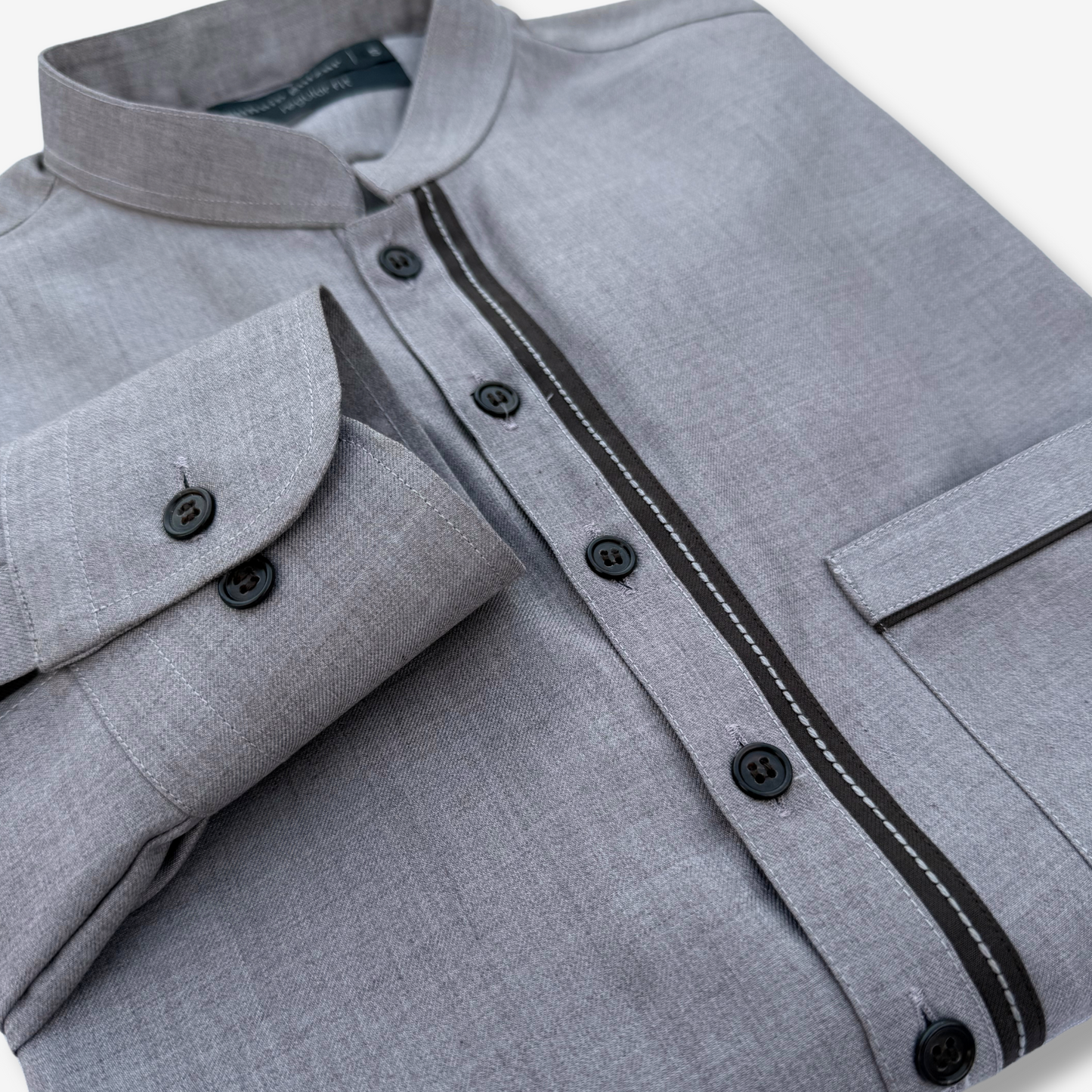 Men's Lilac Grey TR Shalwar Kameez - 113010