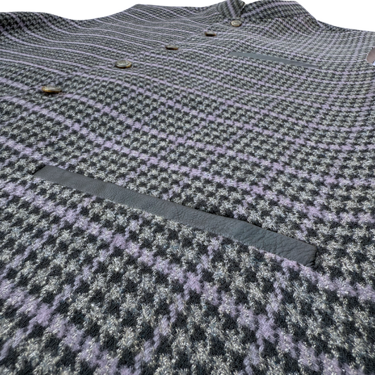 Men's Mist Purple Wool Touch Waistcoat - 226003