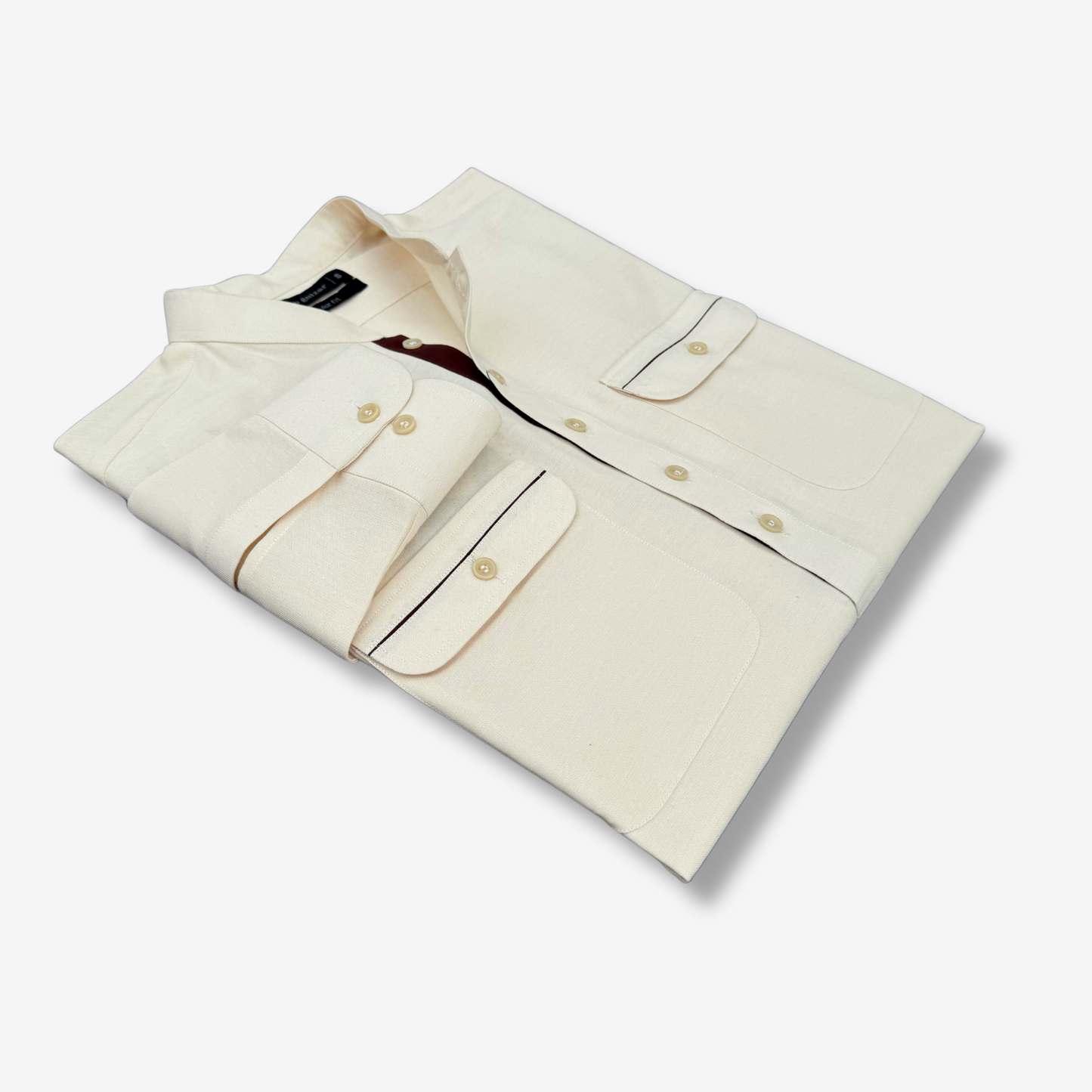 Men's Pale Yellow Irish Cotton Shalwar Kameez - 111003