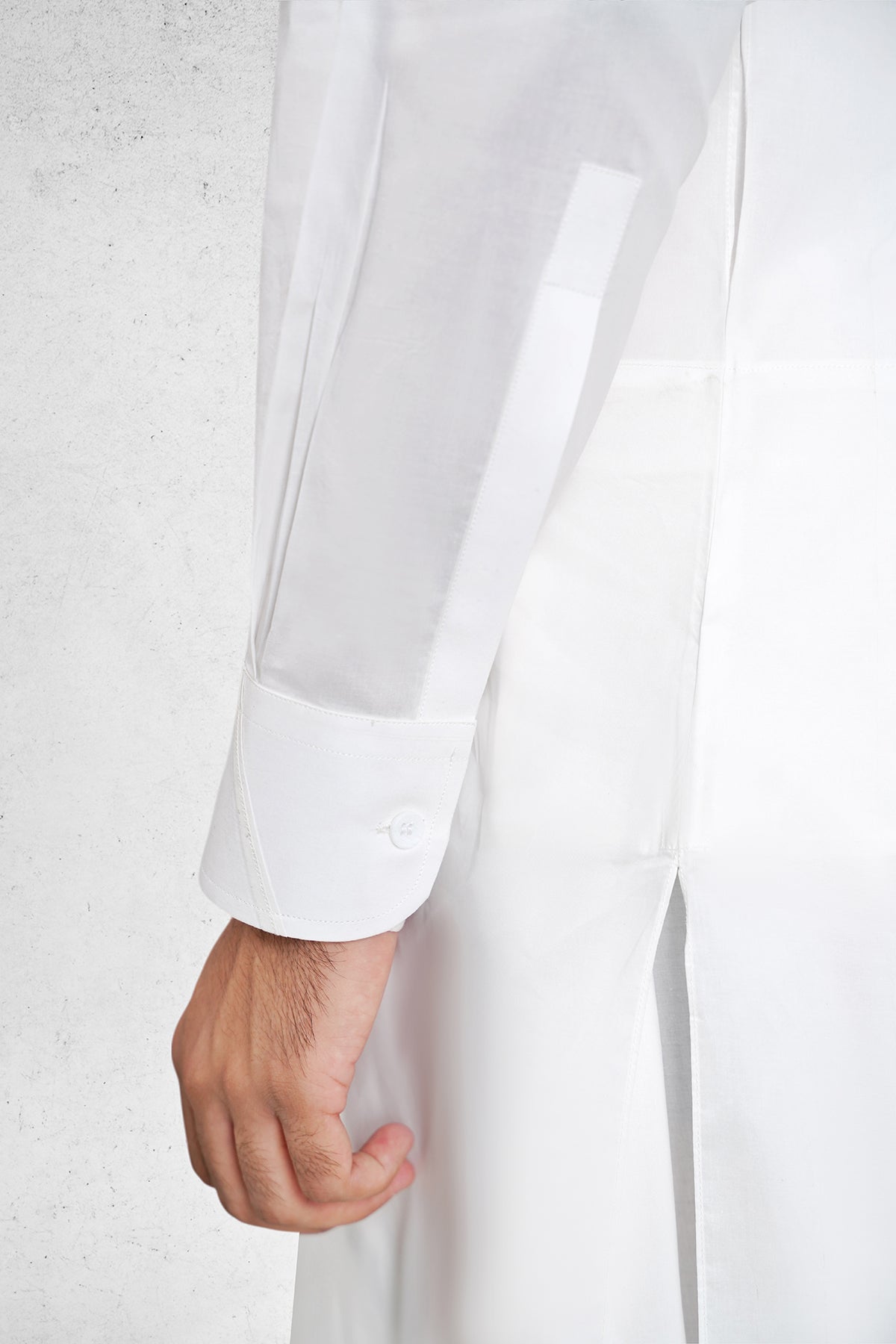 Men's Pearl White Shalwar Kameez - 111029