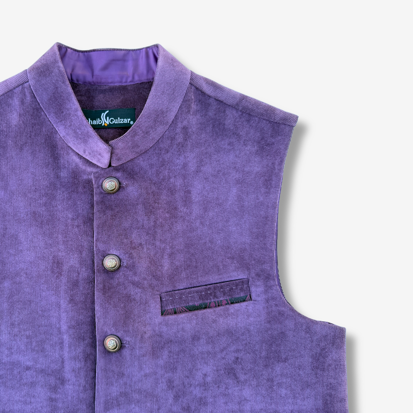 Men's Purple Haze Corduroy Waistcoat - 224012