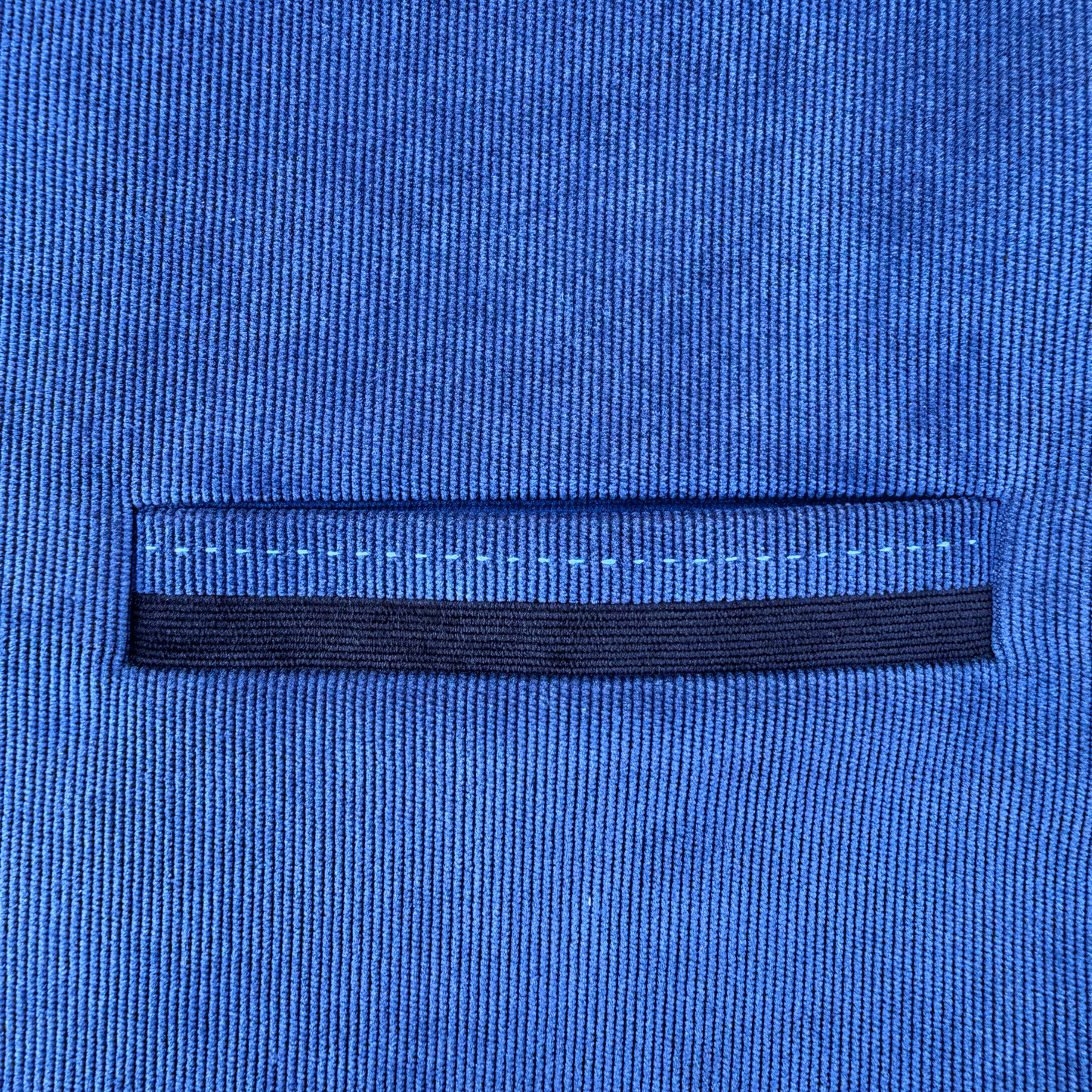 Men's Sapphire Blue Corduroy Waistcoat - 224010