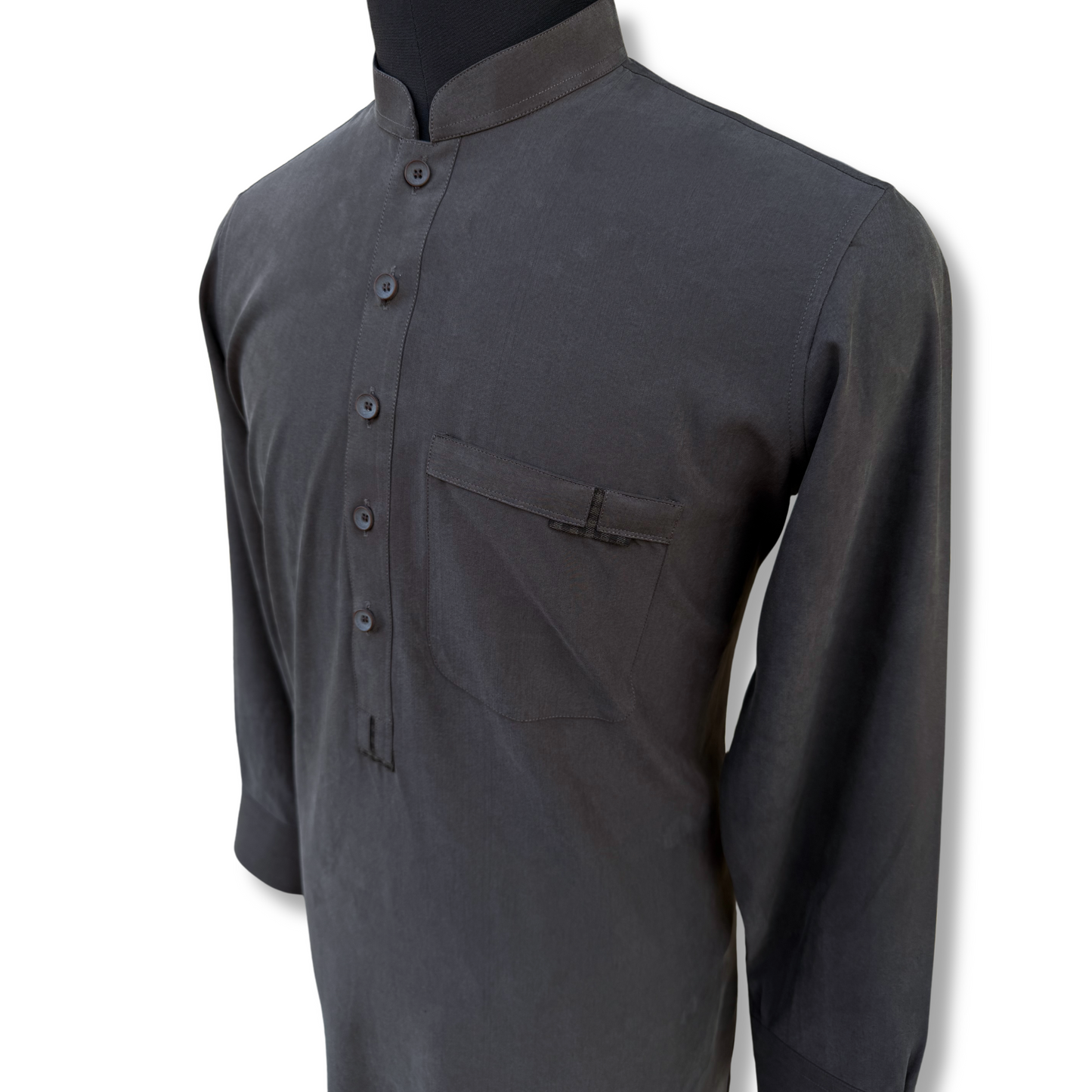 Men's Stone Wash Brown Shalwar Kameez - 113002