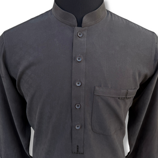 Men's Stone Wash Brown Shalwar Kameez - 113002