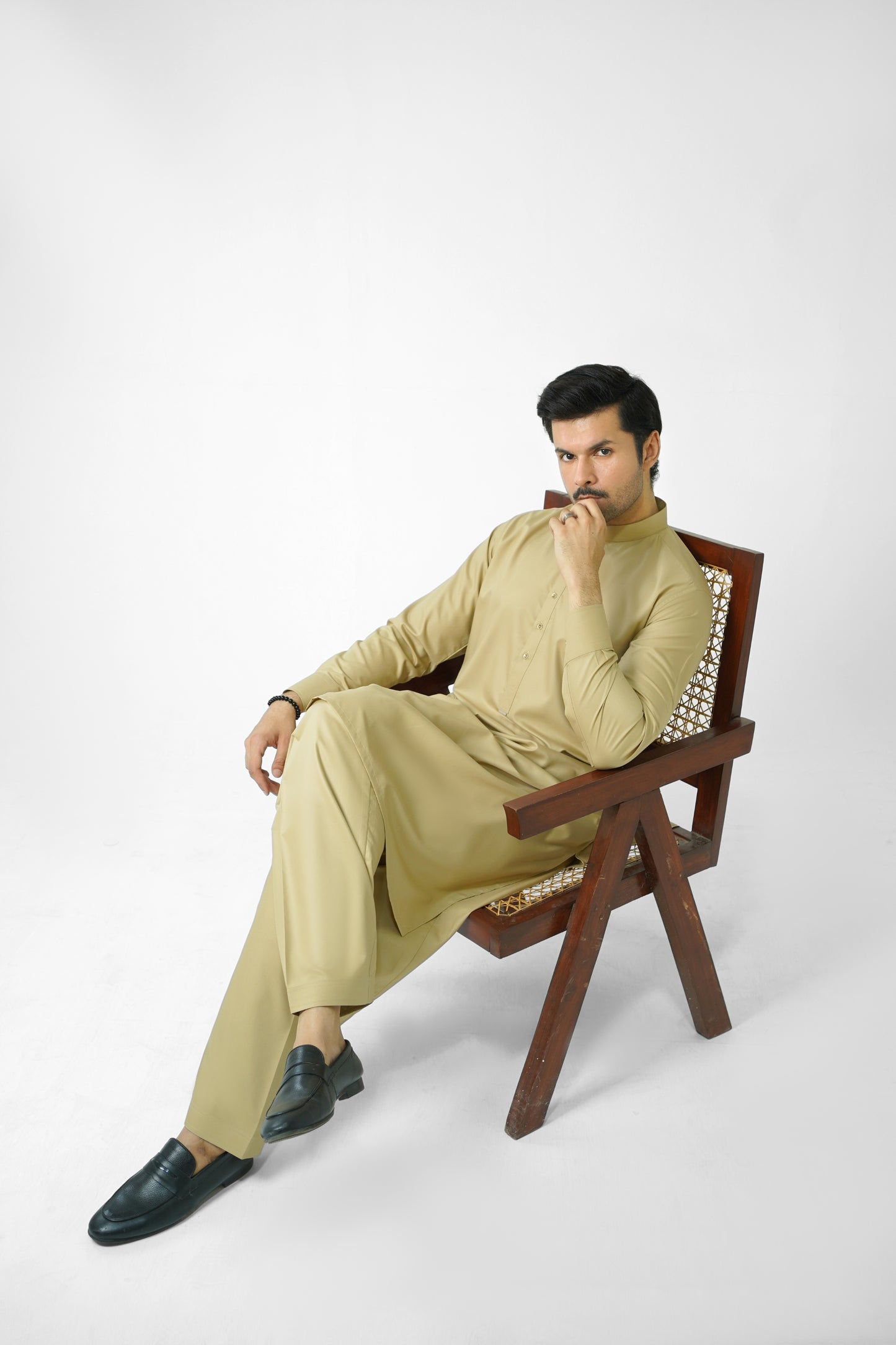 Men's W&W Blend Green Mist Shalwar Kameez - 112016