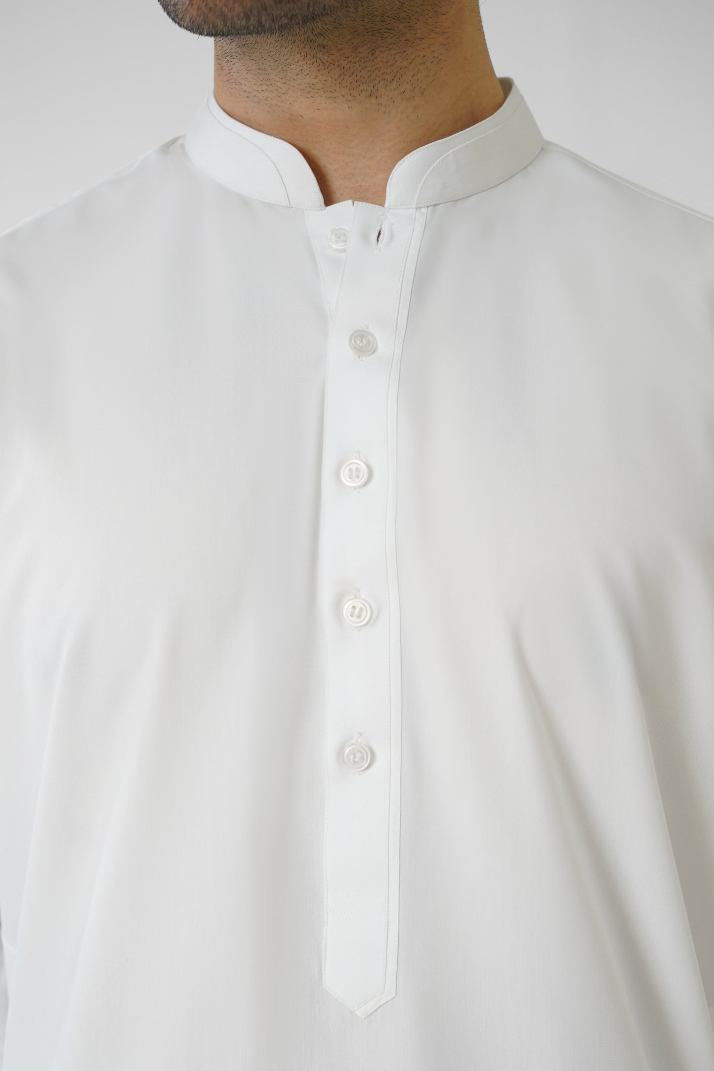 Men's W&W Blend Pearl White Shalwar Kameez - 112015