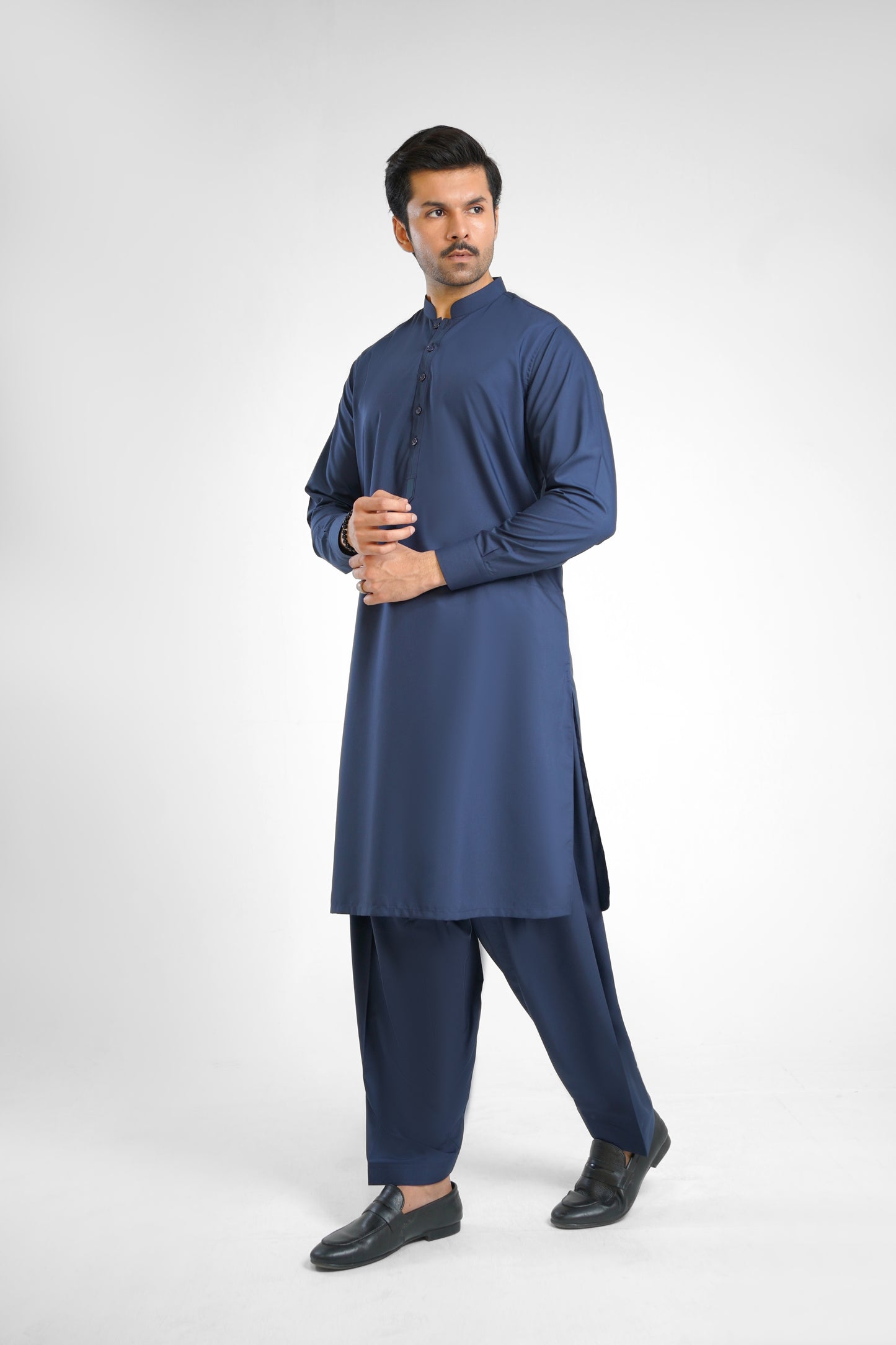 Men's W&W Blend Pickled Bluewood Shalwar Kameez - 112018