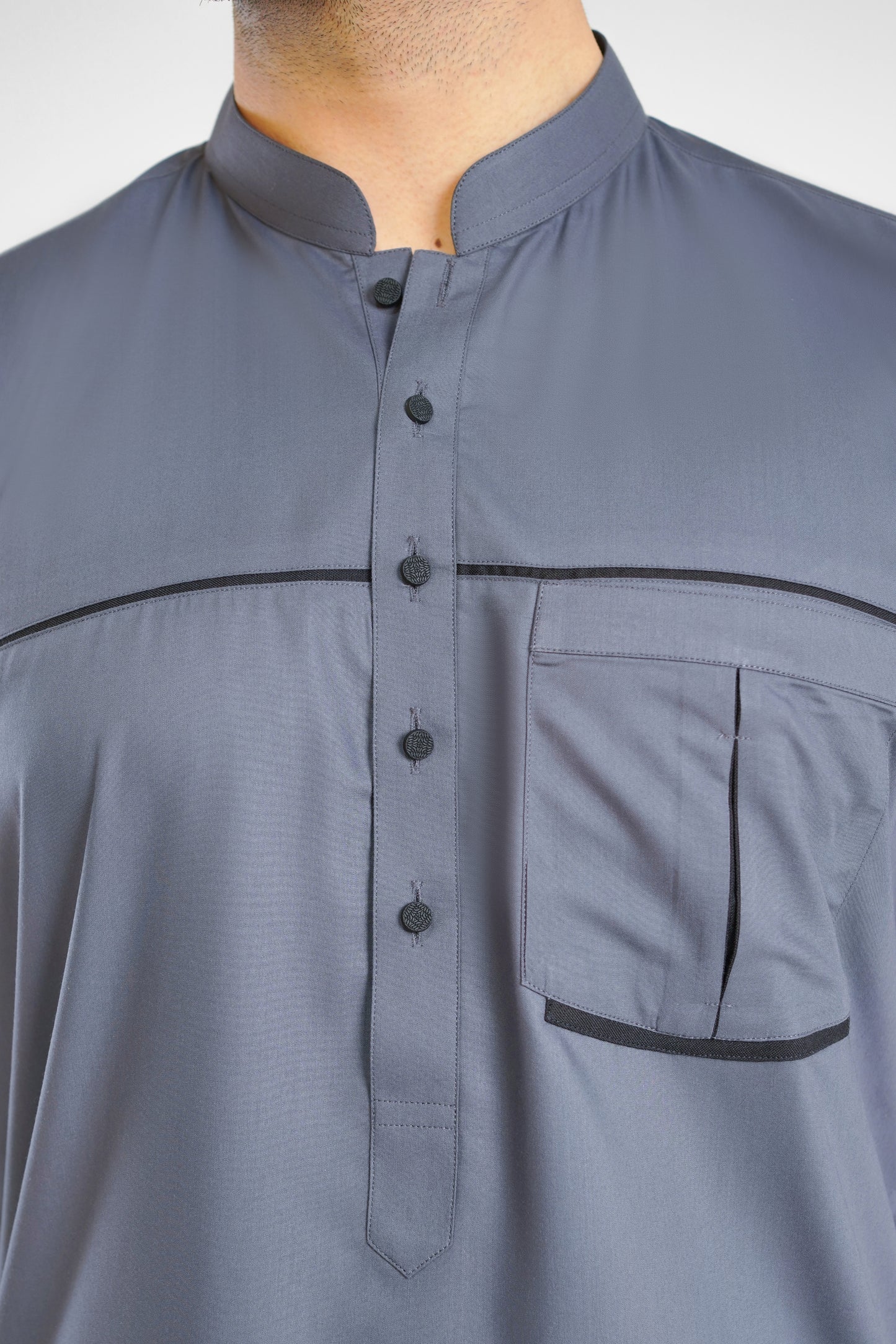 Men's W&W Blend Slate Gray Shalwar Kameez - 112013