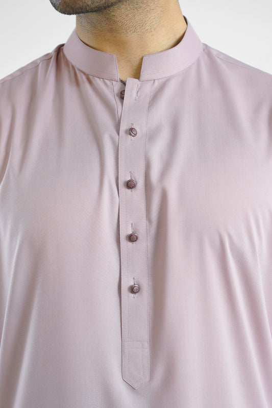 Men's W&W Blend Soft Mauve Shalwar Kameez - 112008