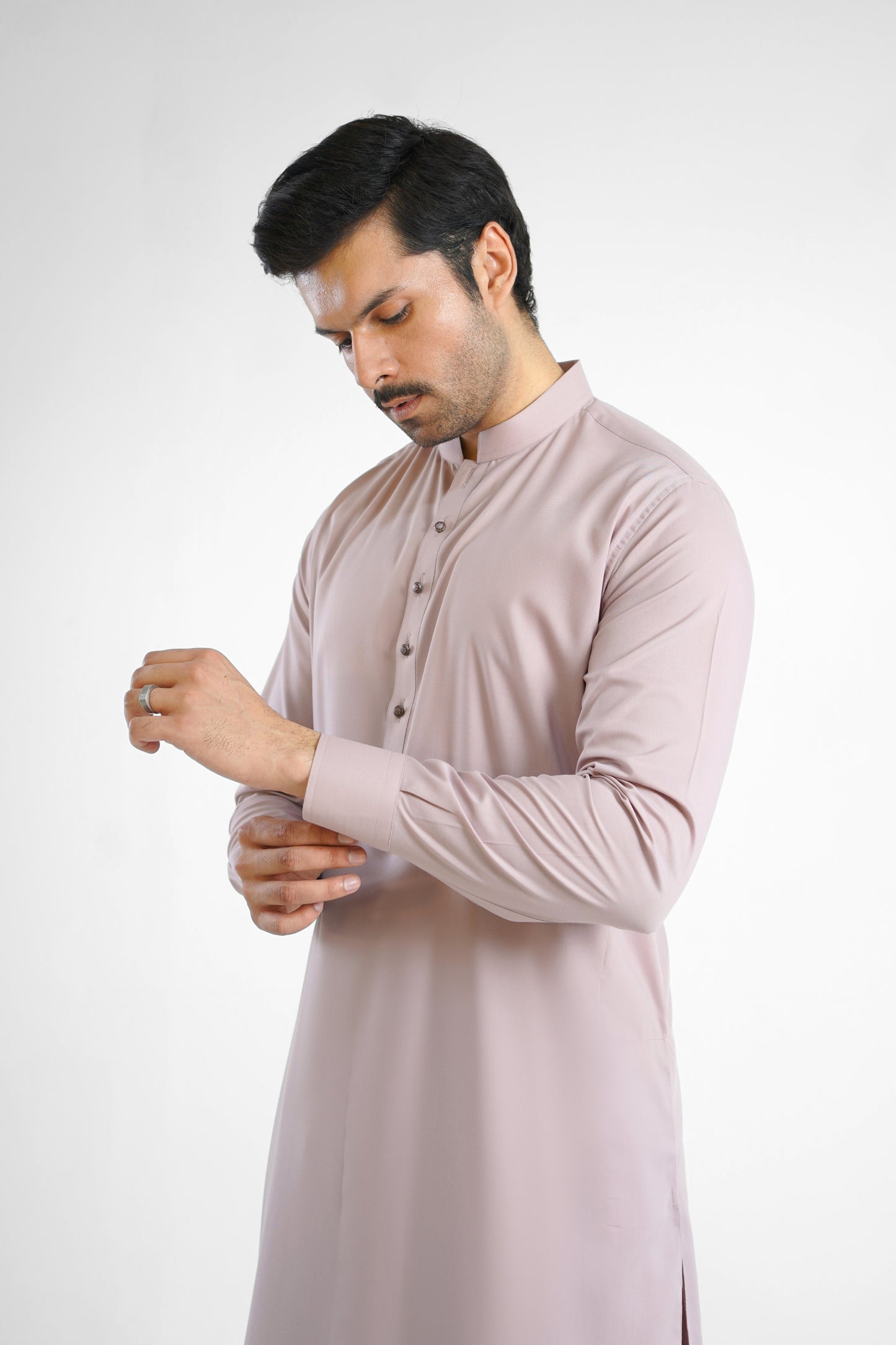 Men's W&W Blend Soft Mauve Shalwar Kameez - 112008
