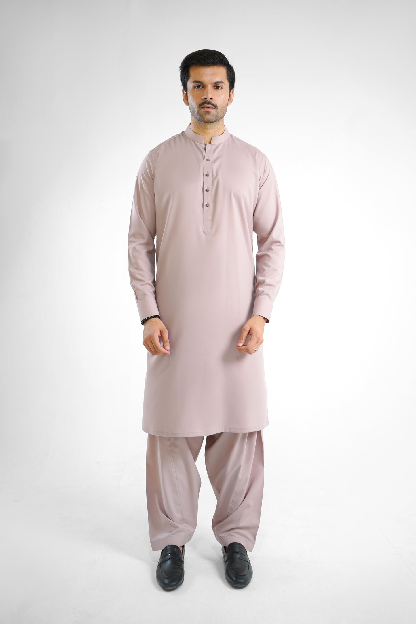 Men's W&W Blend Soft Mauve Shalwar Kameez - 112008