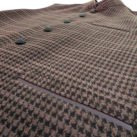 Men's Walnut Brown Wool Touch Waistcoat - 226001