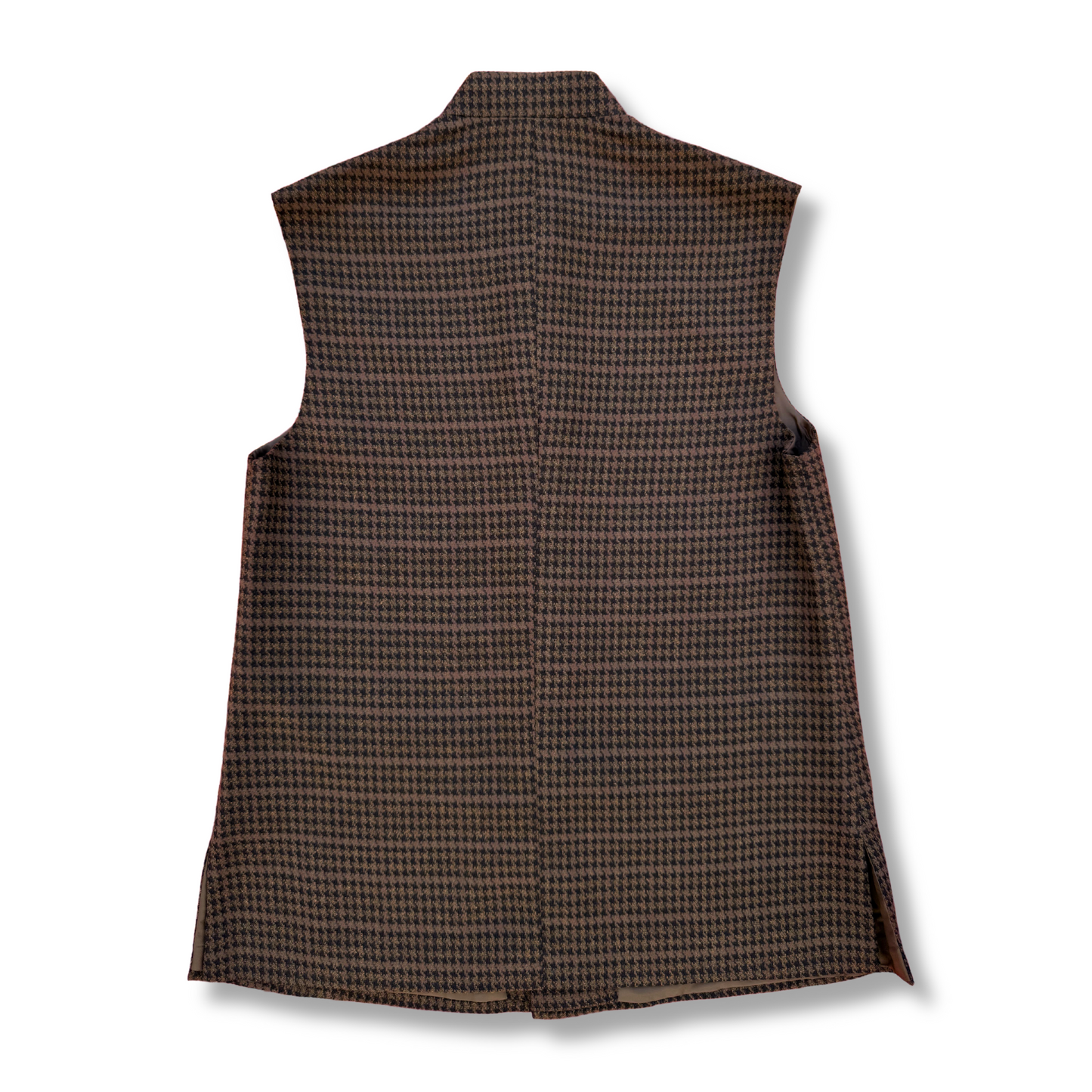 Men's Walnut Brown Wool Touch Waistcoat - 226001