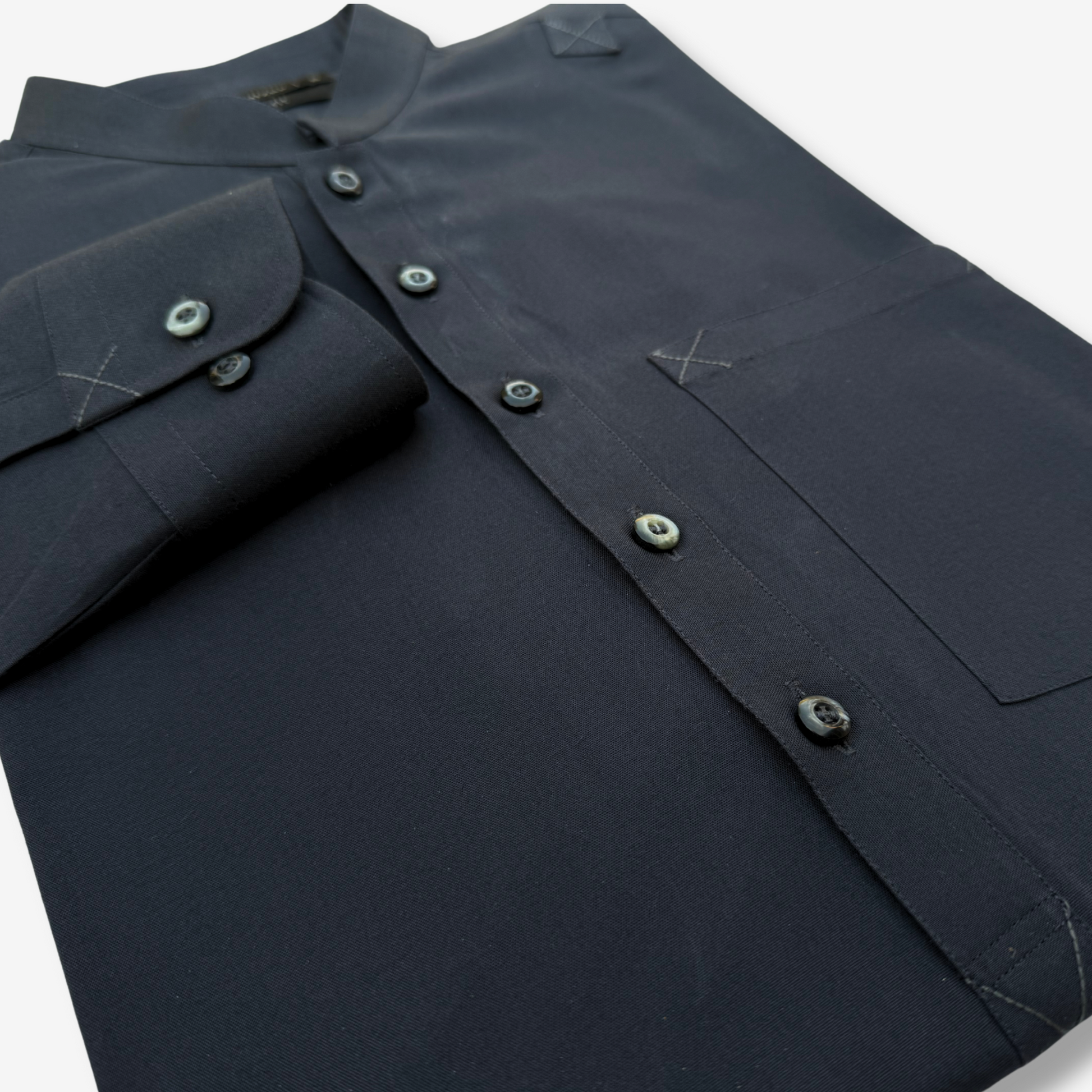 Men's Charcoal Gray Cotton Shalwar Kameez - 111009