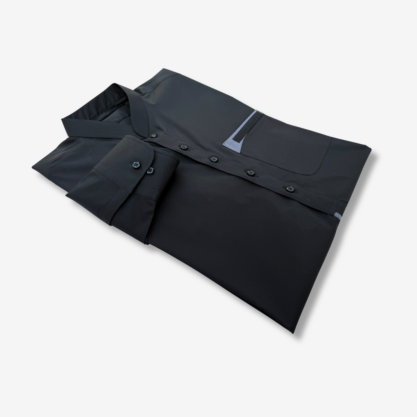 Men's Deep Black Cotton Shalwar Kameez - 111011