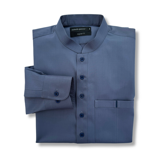 Men's Dusky Blue TR Shalwar Kameez - 113003