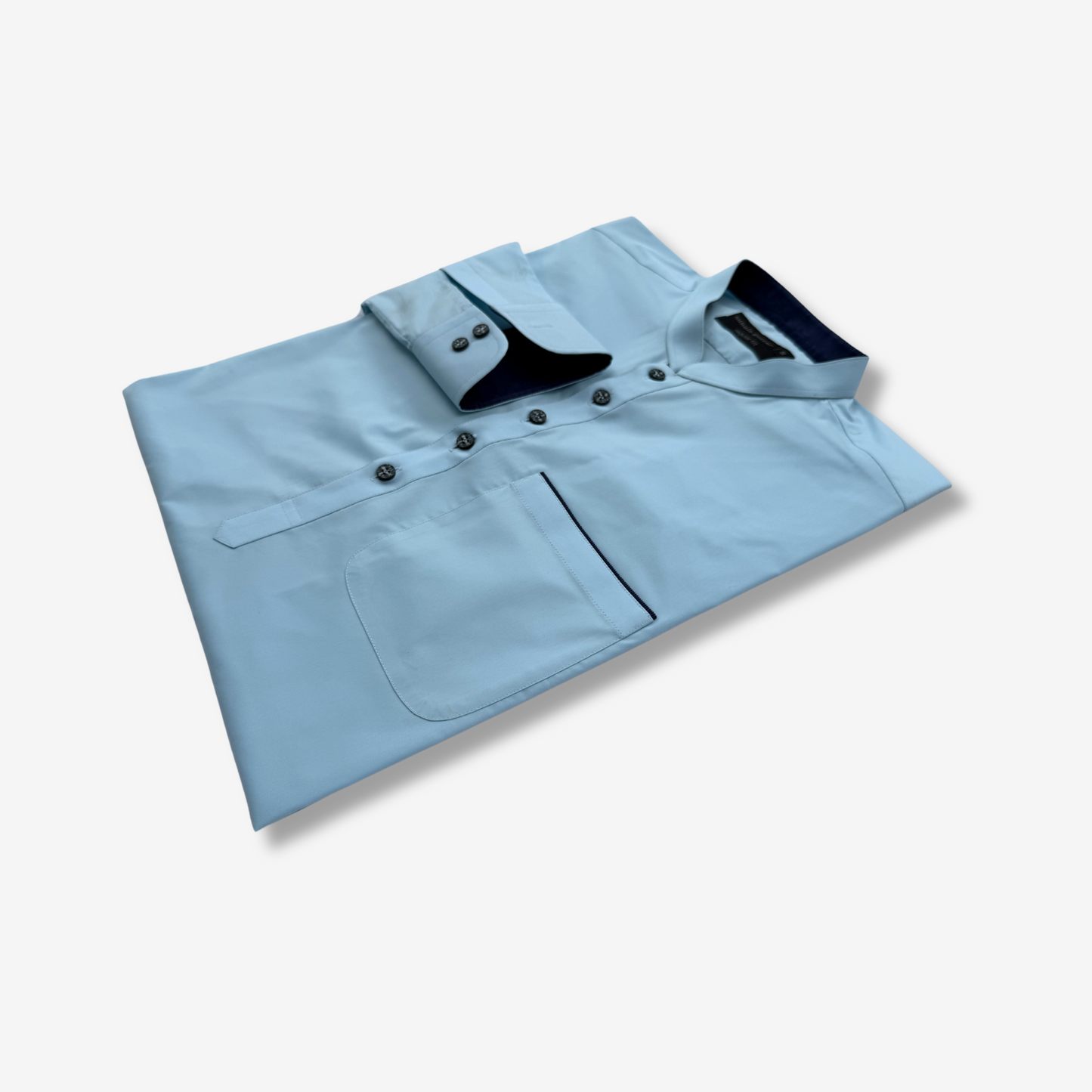 Men's Ferozi Blue Cotton Shalwar Kameez - 111018