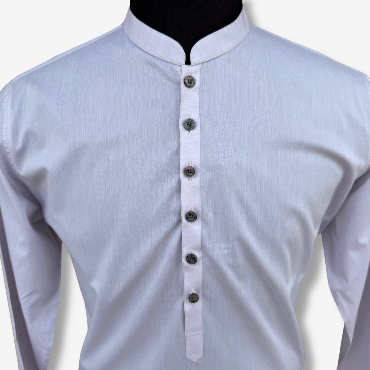 Men's Lavender Cotton Kurta - 551003