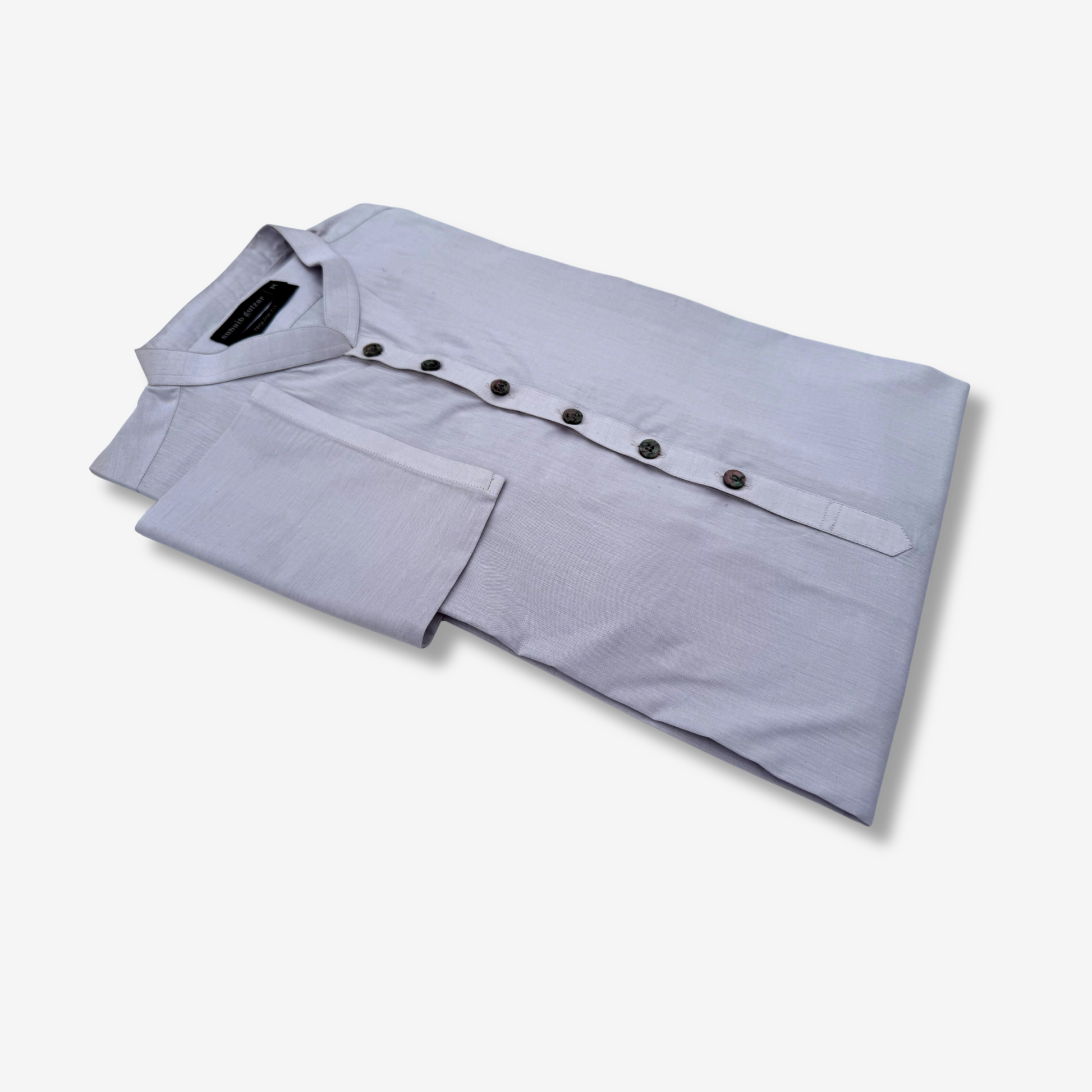 Men's Lavender Cotton Kurta - 551003
