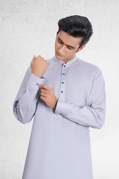 Men's Lavender Shalwar Kameez - 111031
