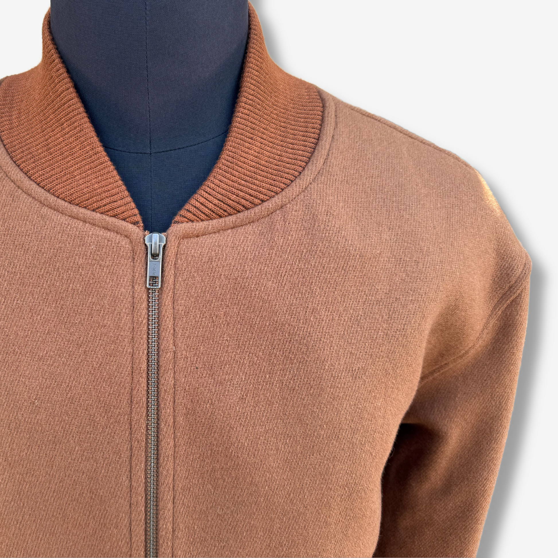 Men's Light Orange Bomber Jacket - 331008