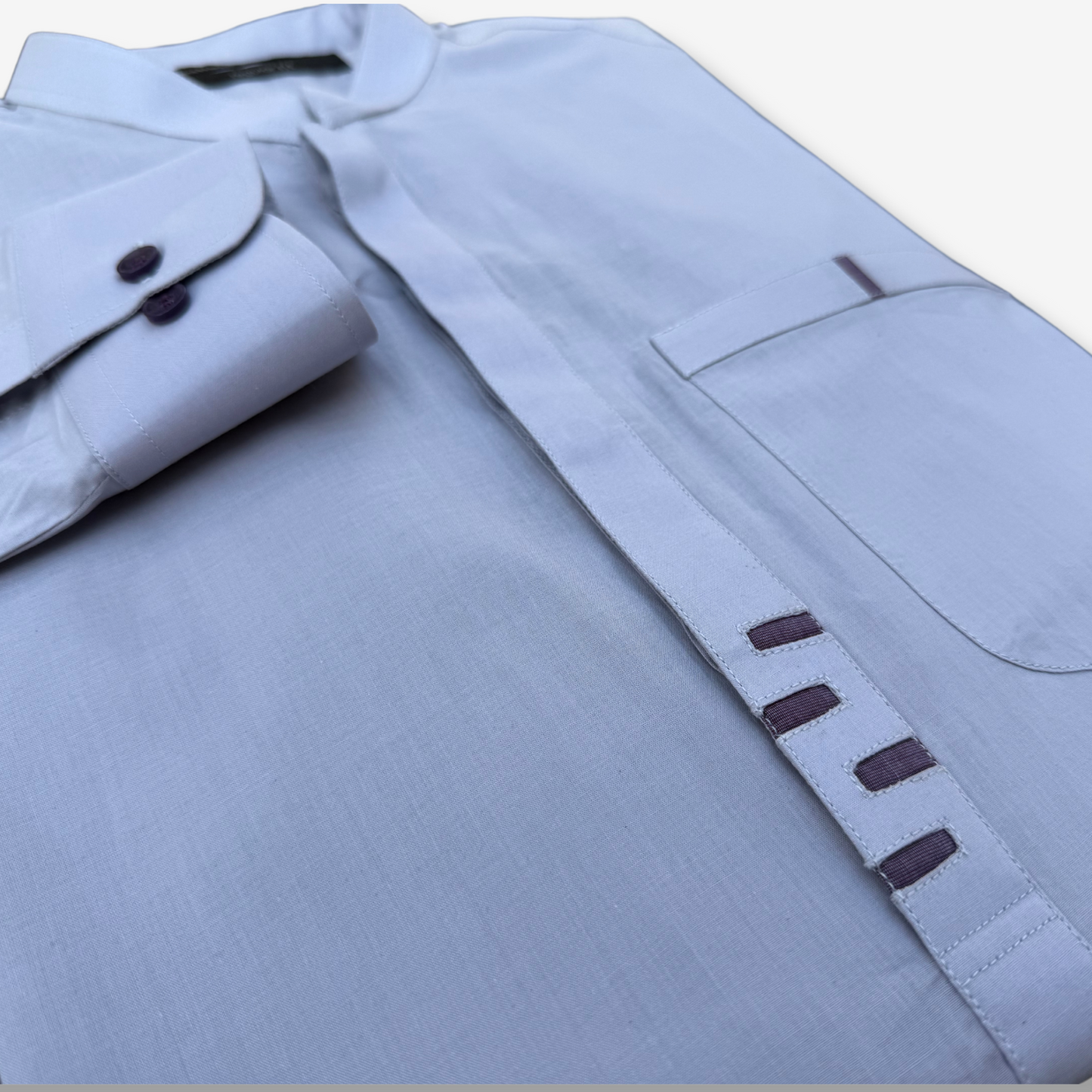 Men's Light Purple Cotton Shalwar Kameez - 111013