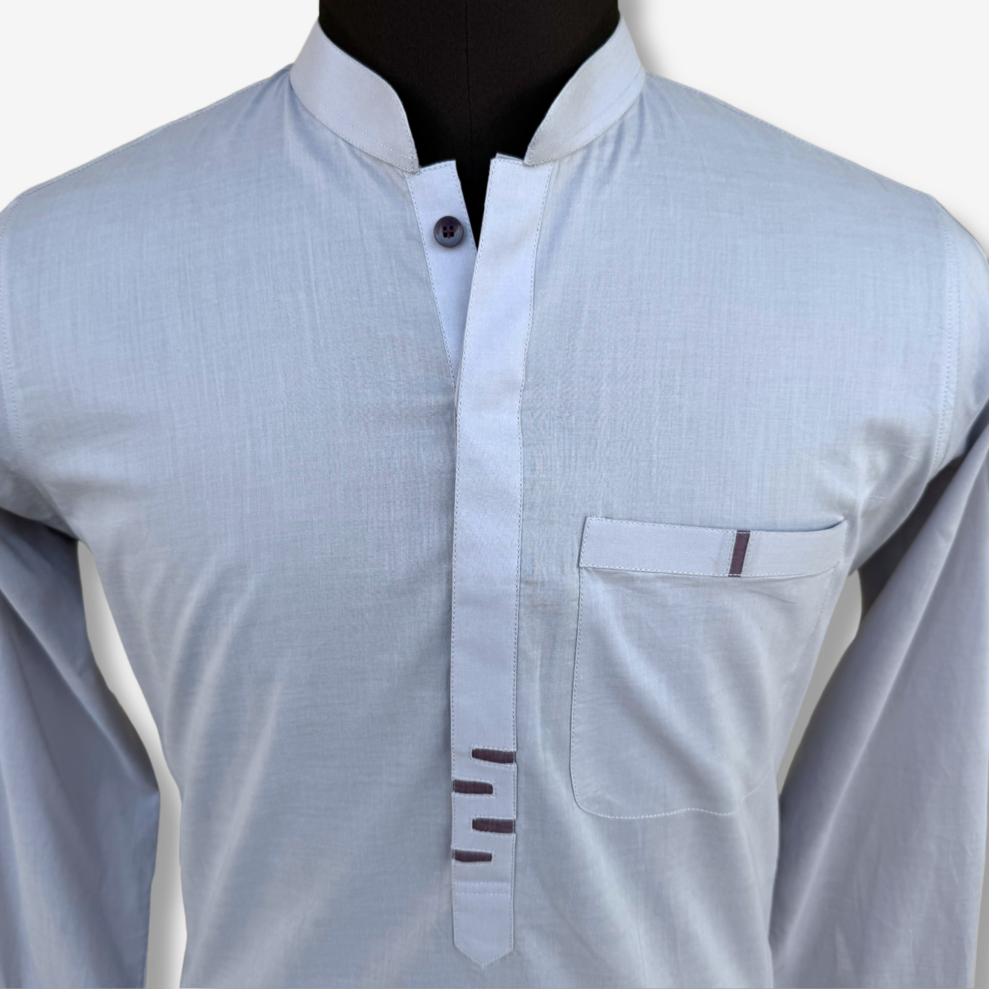 Men's Light Purple Cotton Shalwar Kameez - 111013