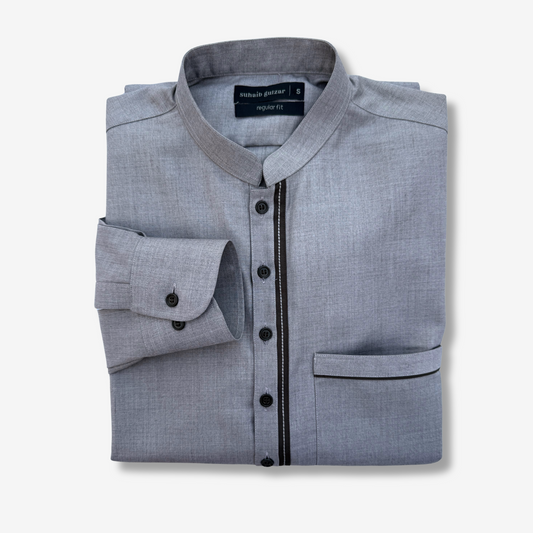 Men's Lilac Grey TR Shalwar Kameez - 113010