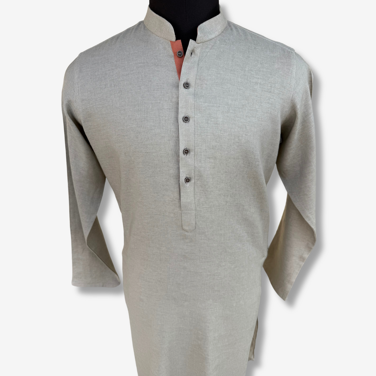Men's Malibu Beige Irish Cotton Shalwar Kameez - 111017