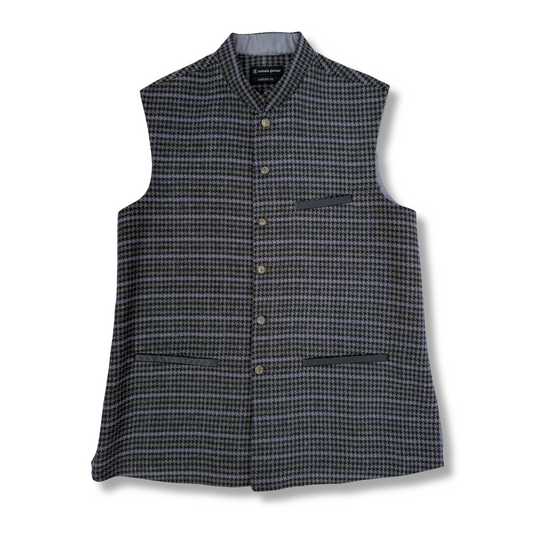 Men's Mist Purple Wool Touch Waistcoat - 226003