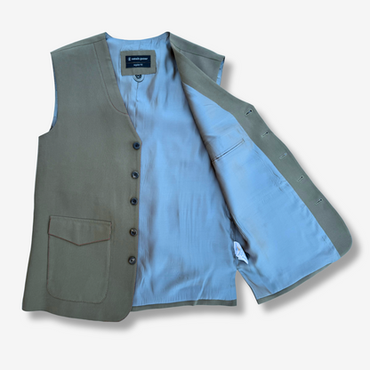 Men's Moss Green Polo Waistcoat - 227003