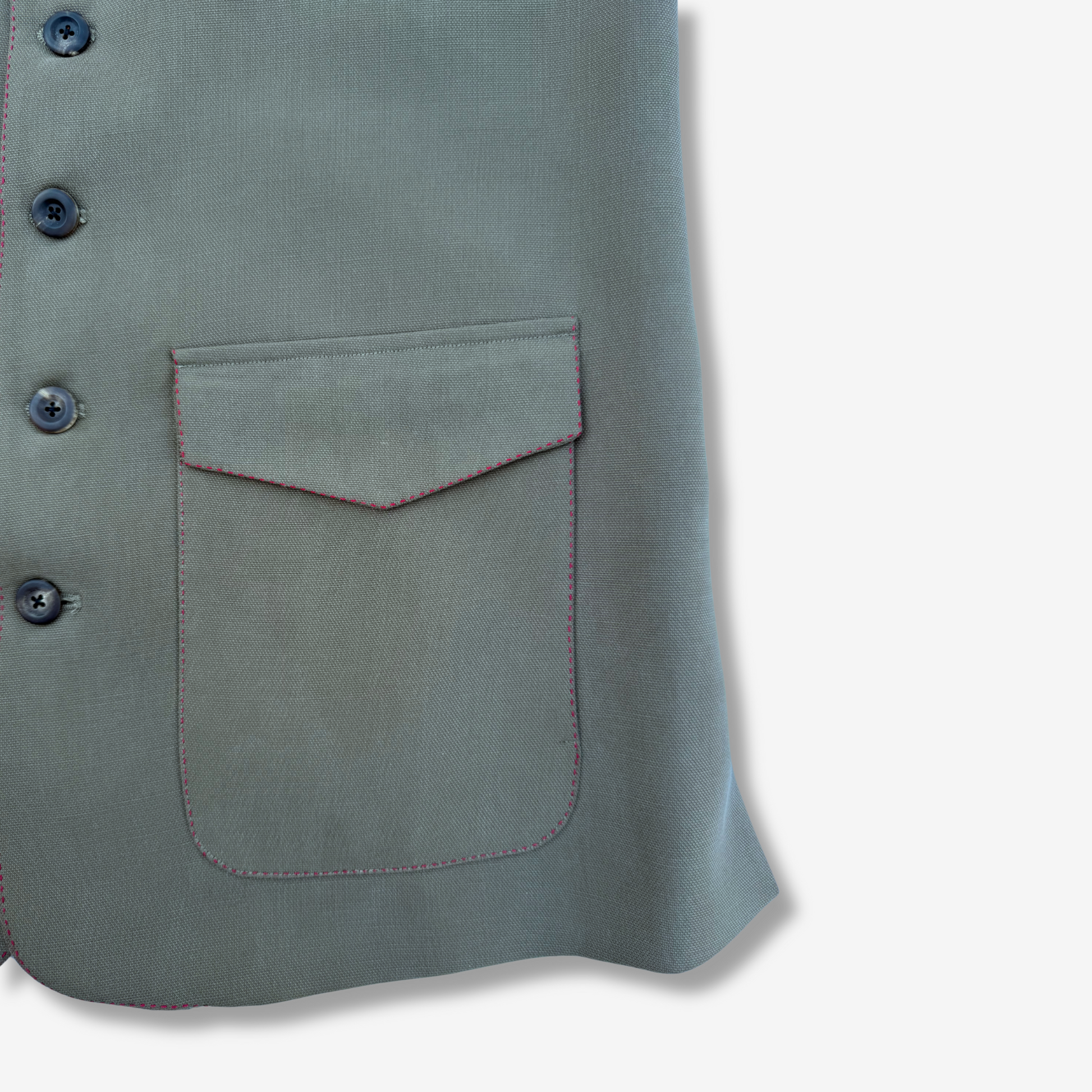 Men's Moss Green Polo Waistcoat - 227003