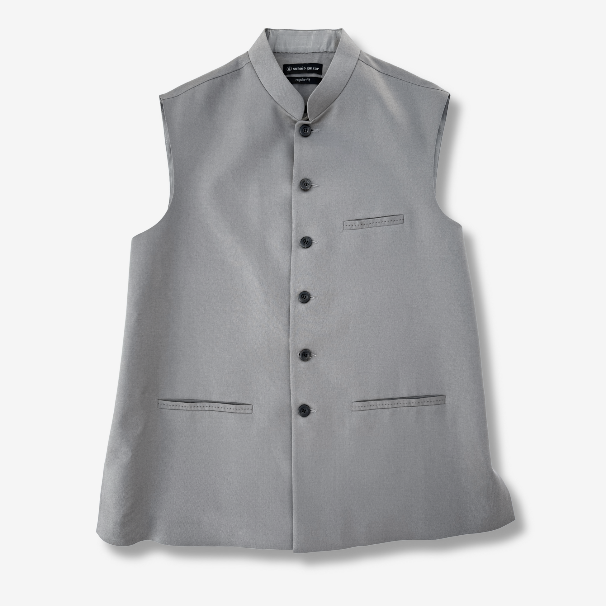 Men's Oslo Gray Irish Linen Waistcoat - 225002