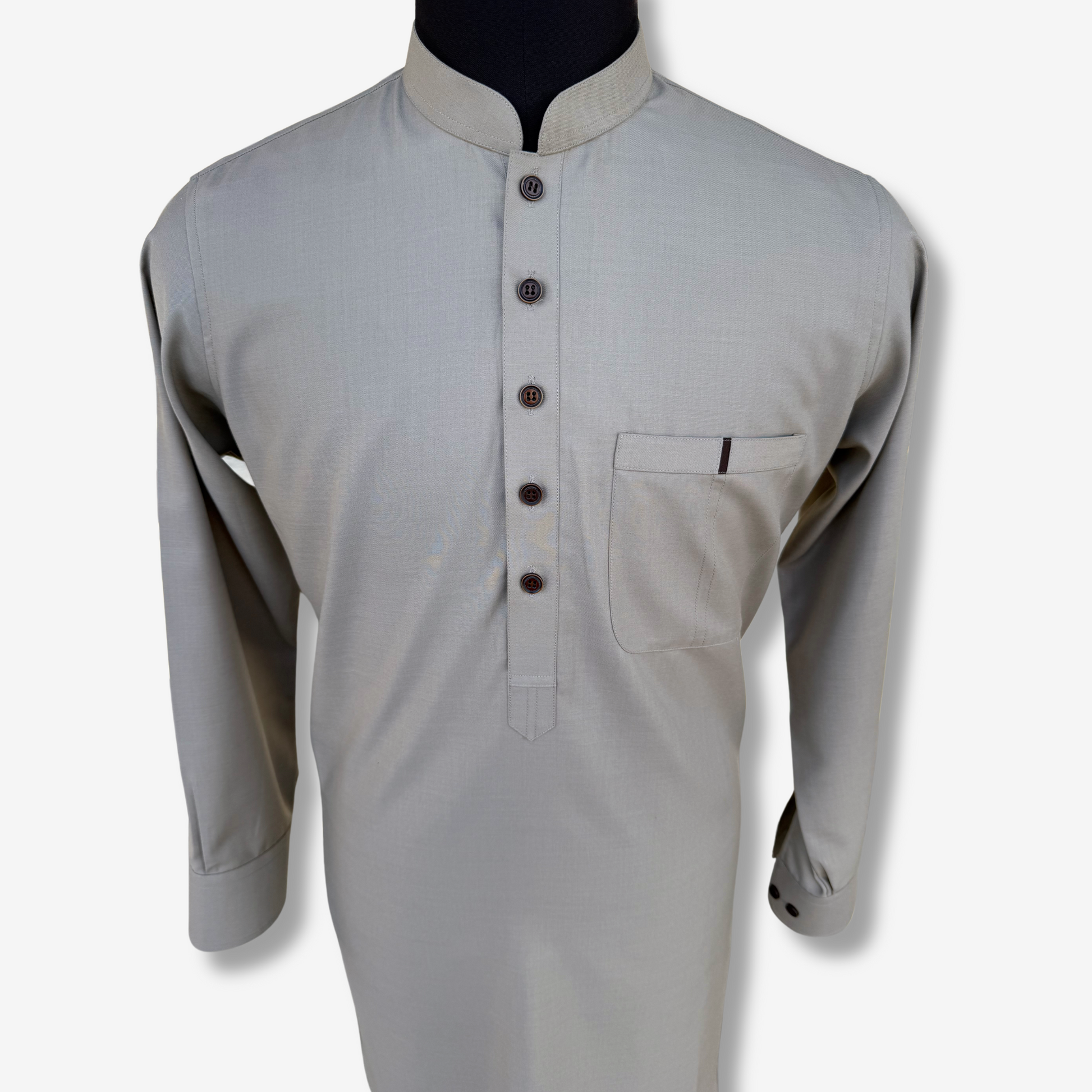 Men's Pale Silver TR Shalwar Kameez - 113013