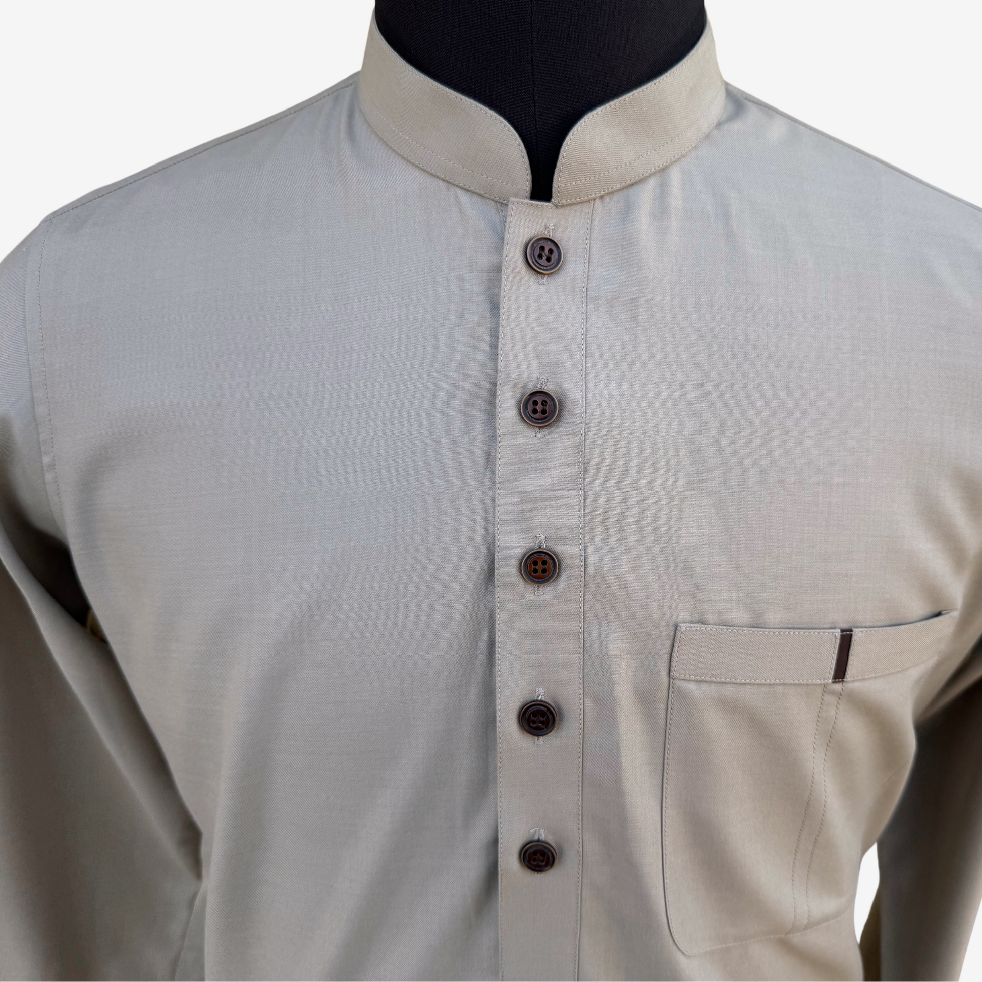 Men's Pale Silver TR Shalwar Kameez - 113013