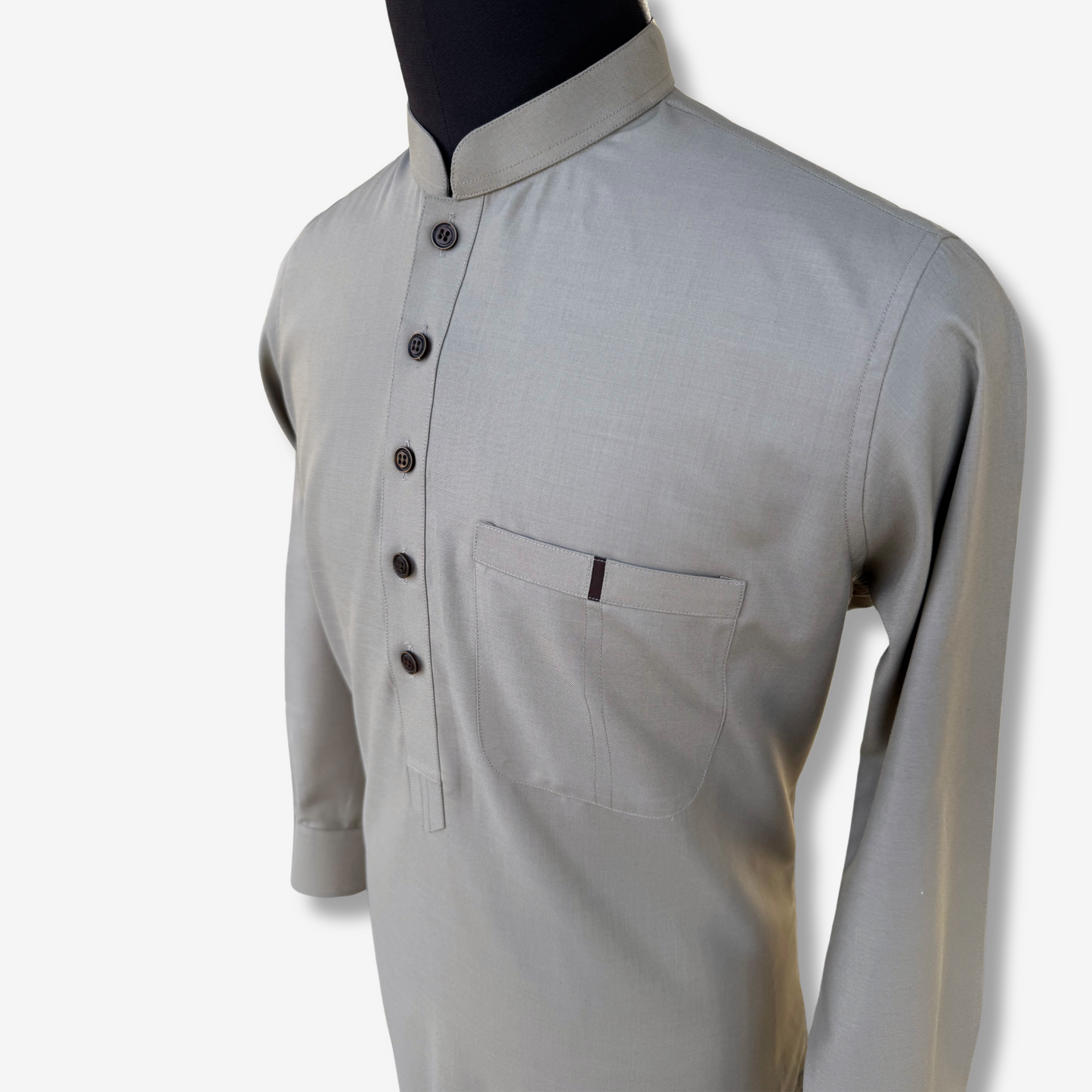 Men's Pale Silver TR Shalwar Kameez - 113013