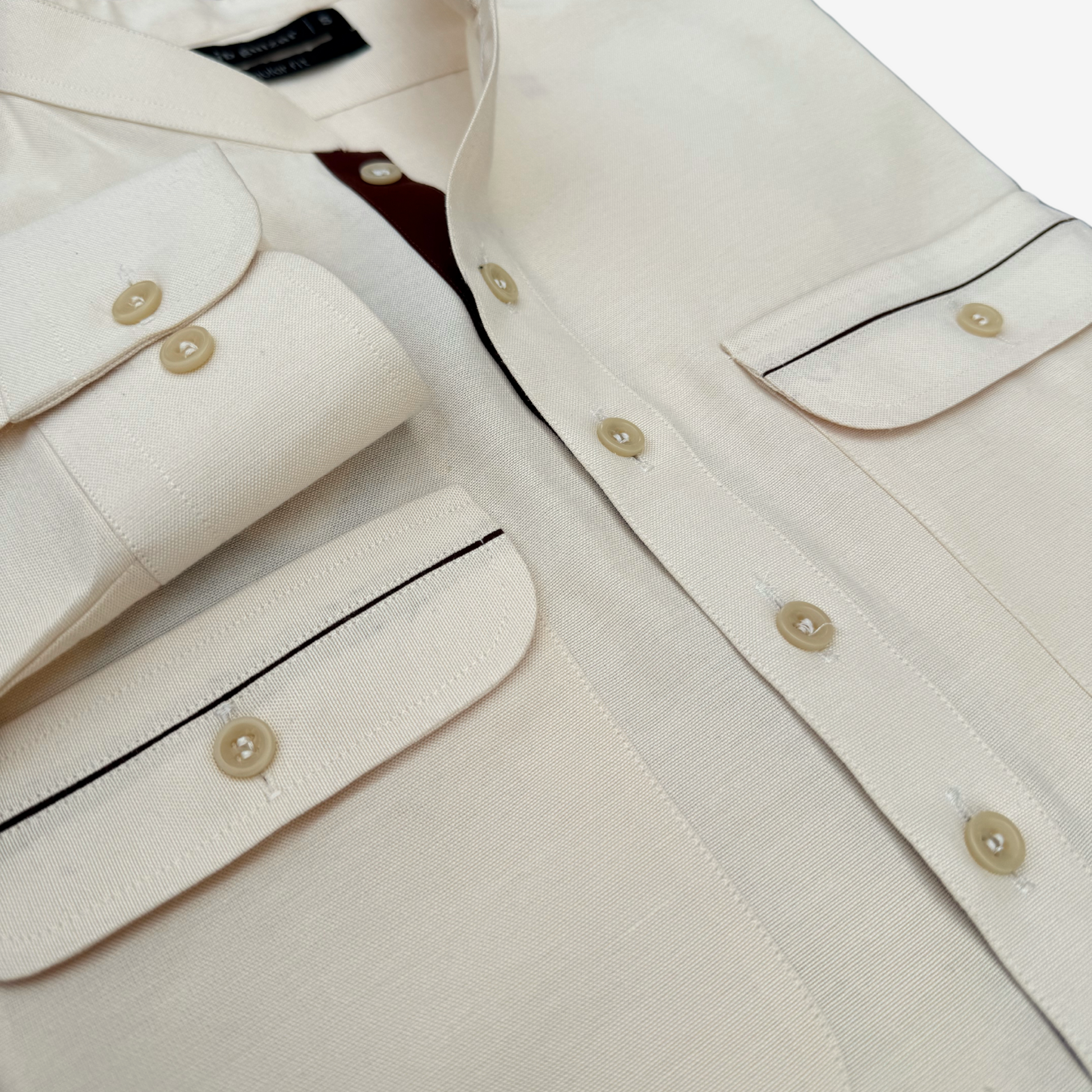 Men's Pale Yellow Irish Cotton Shalwar Kameez - 111003