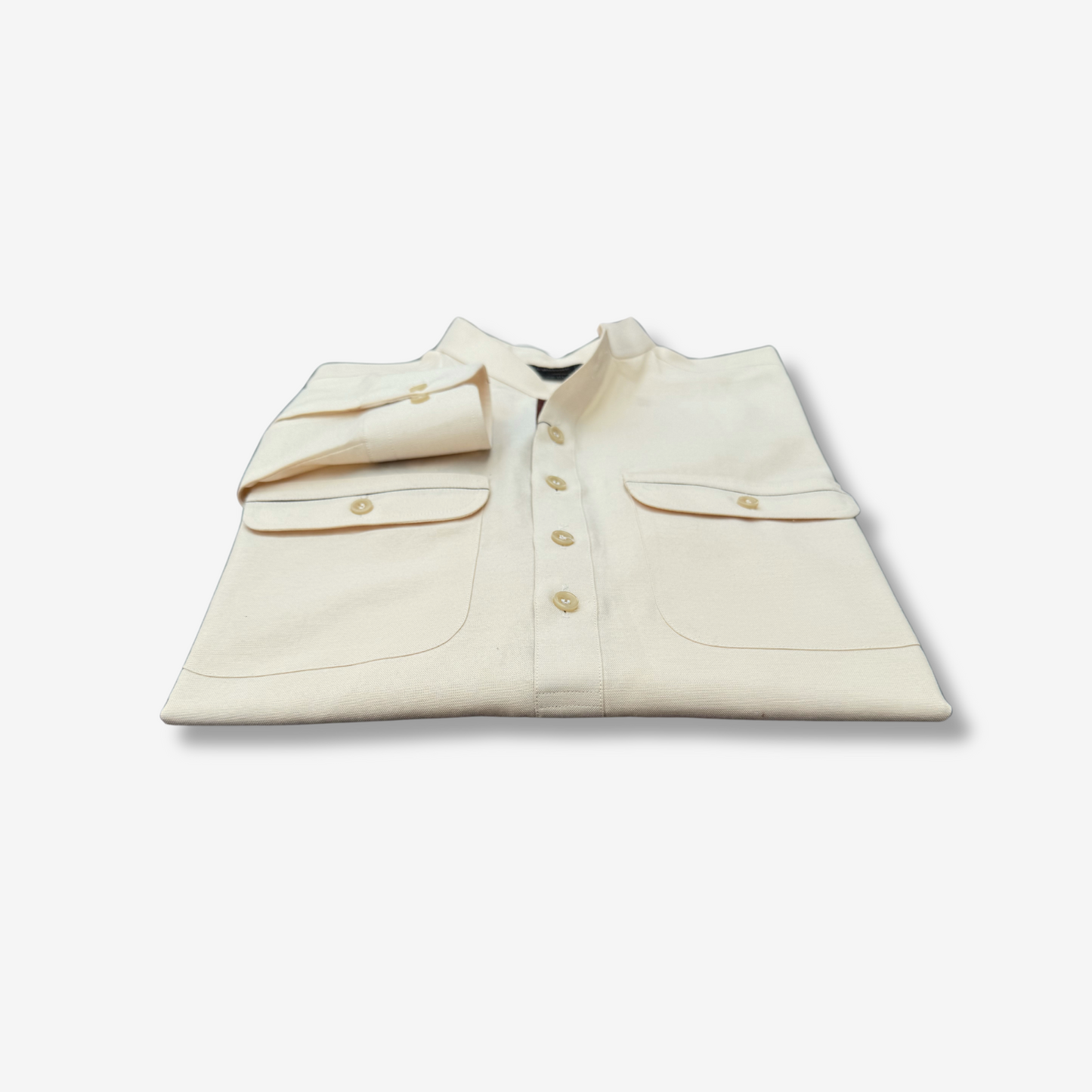 Men's Pale Yellow Irish Cotton Shalwar Kameez - 111003